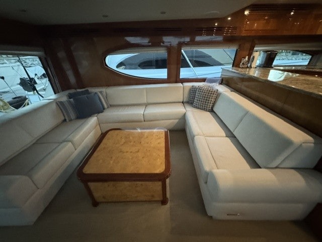 inside of a car aboard TRUE GRIT Yacht for Sale