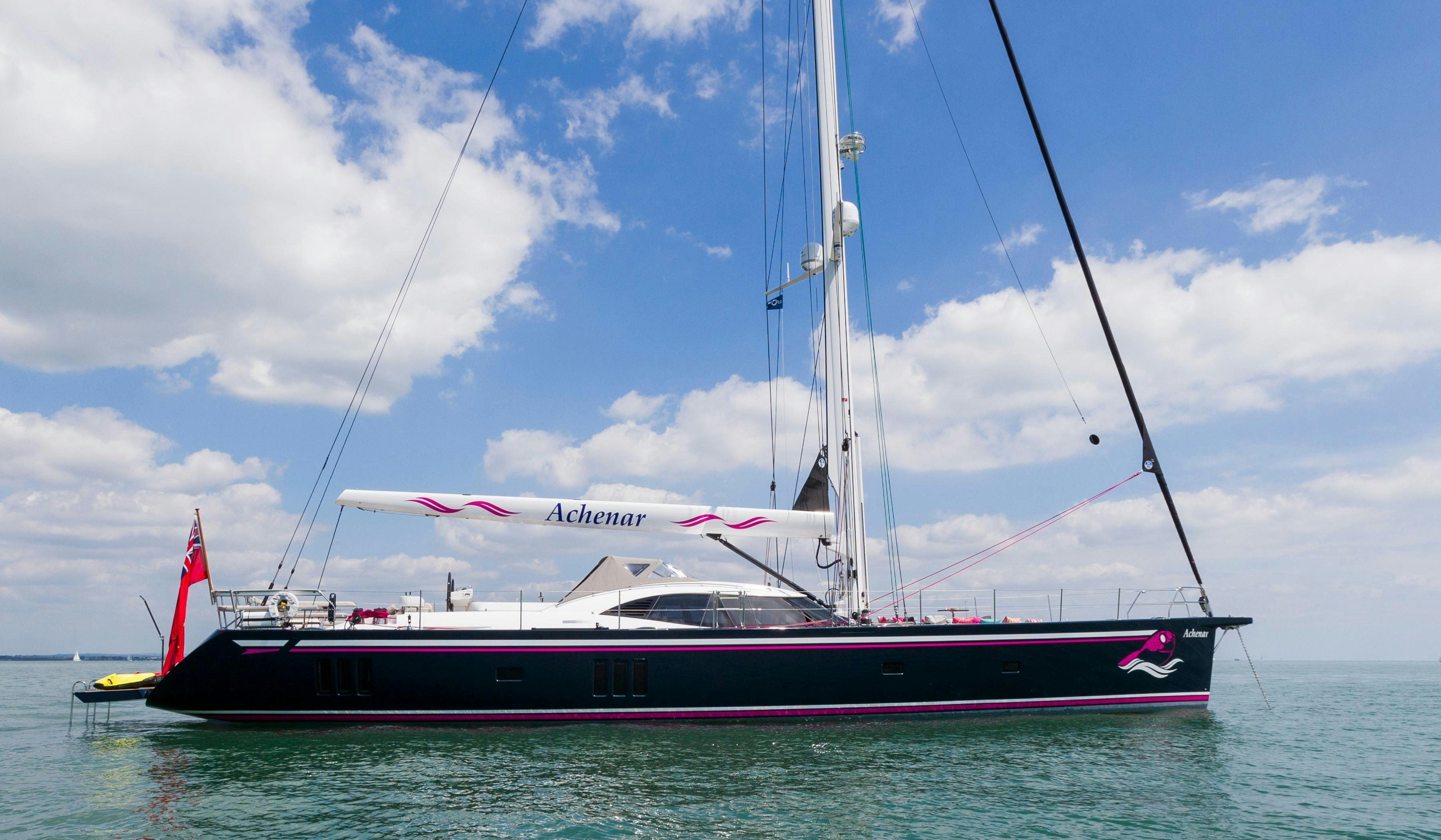 a boat on the water aboard ACHENAR Yacht for Charter