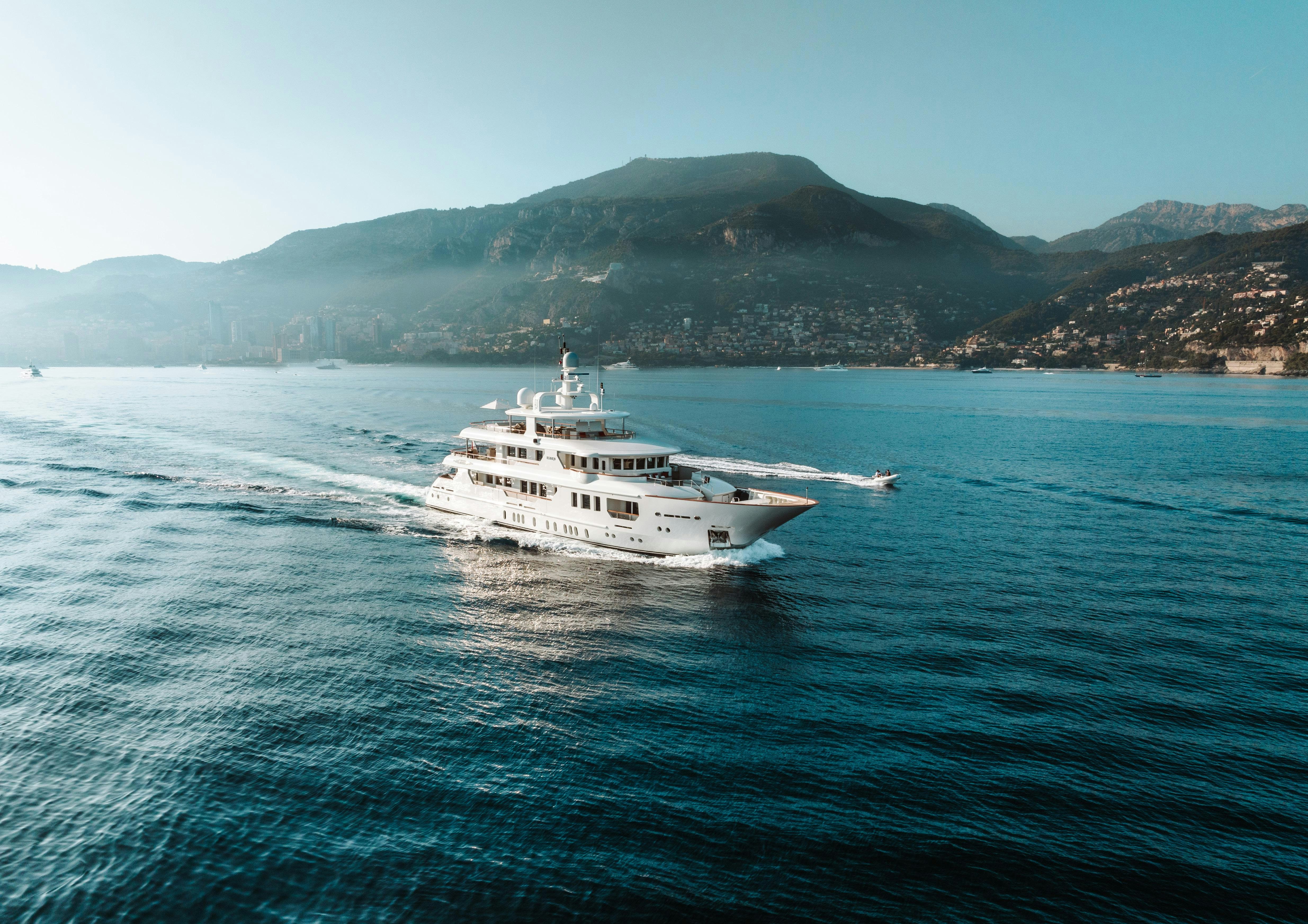 a boat on the water aboard HEMABEJO Yacht for Charter