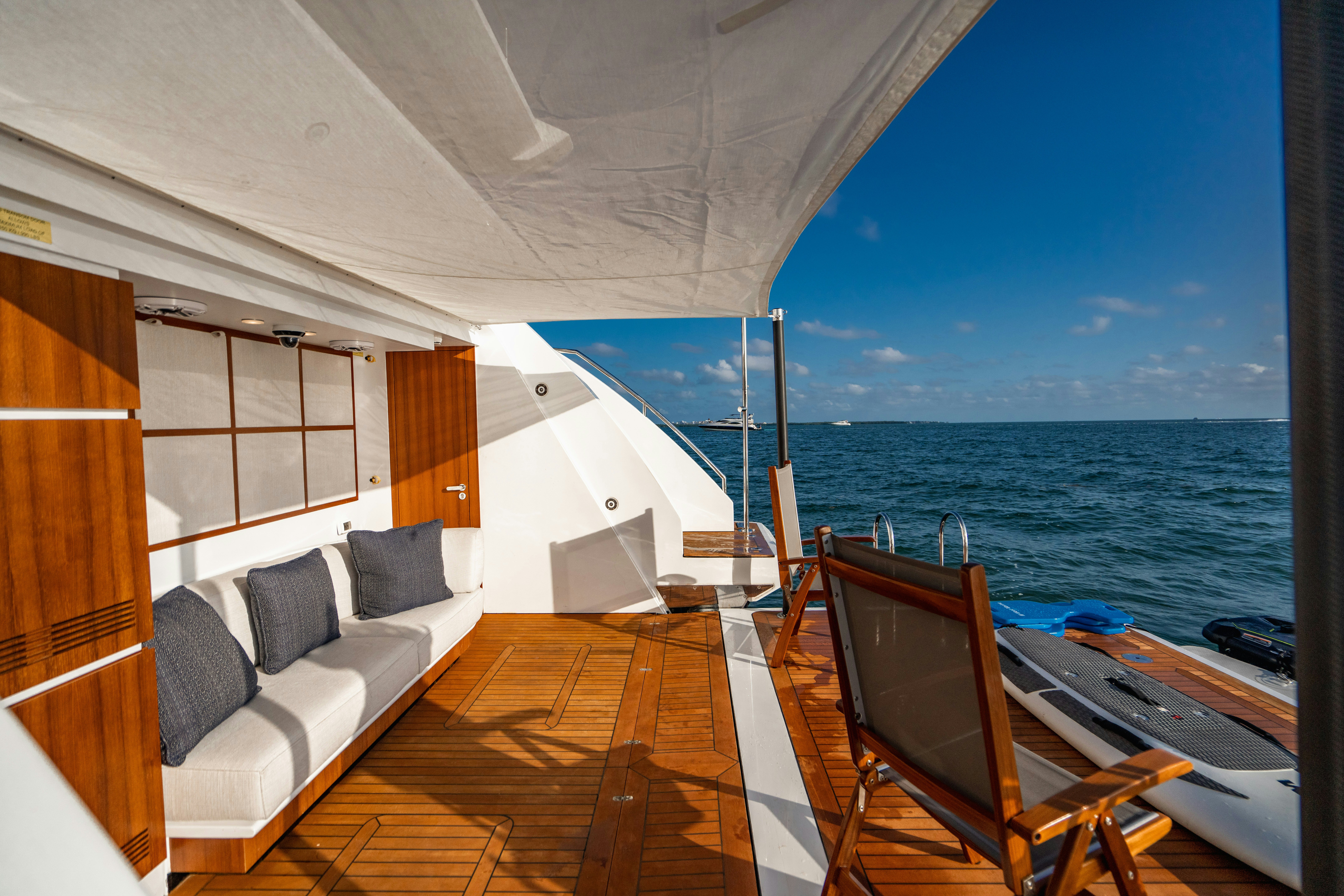 a boat on the water aboard CARPE DIEM Yacht for Charter