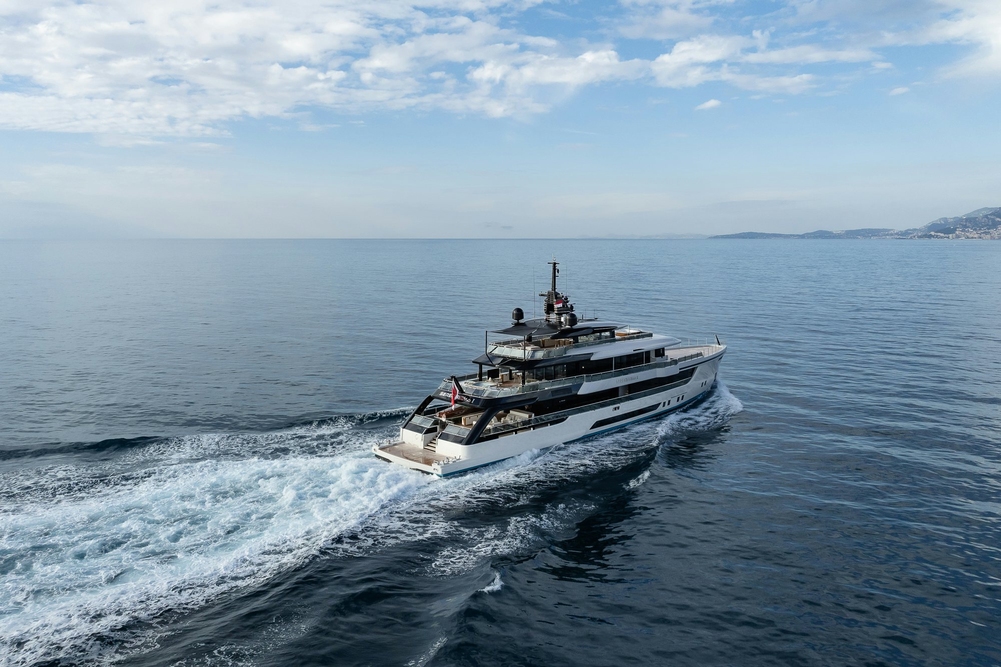 a boat on the water aboard SERENISSIMA I Yacht for Sale
