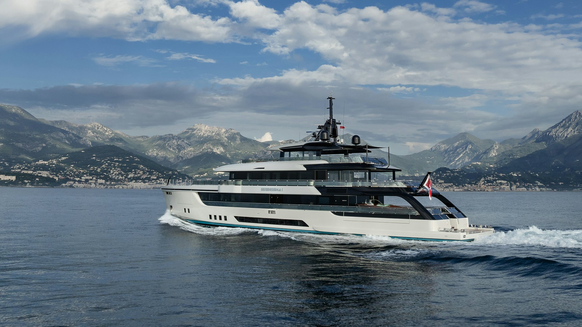a boat on the water aboard SERENISSIMA I Yacht for Sale