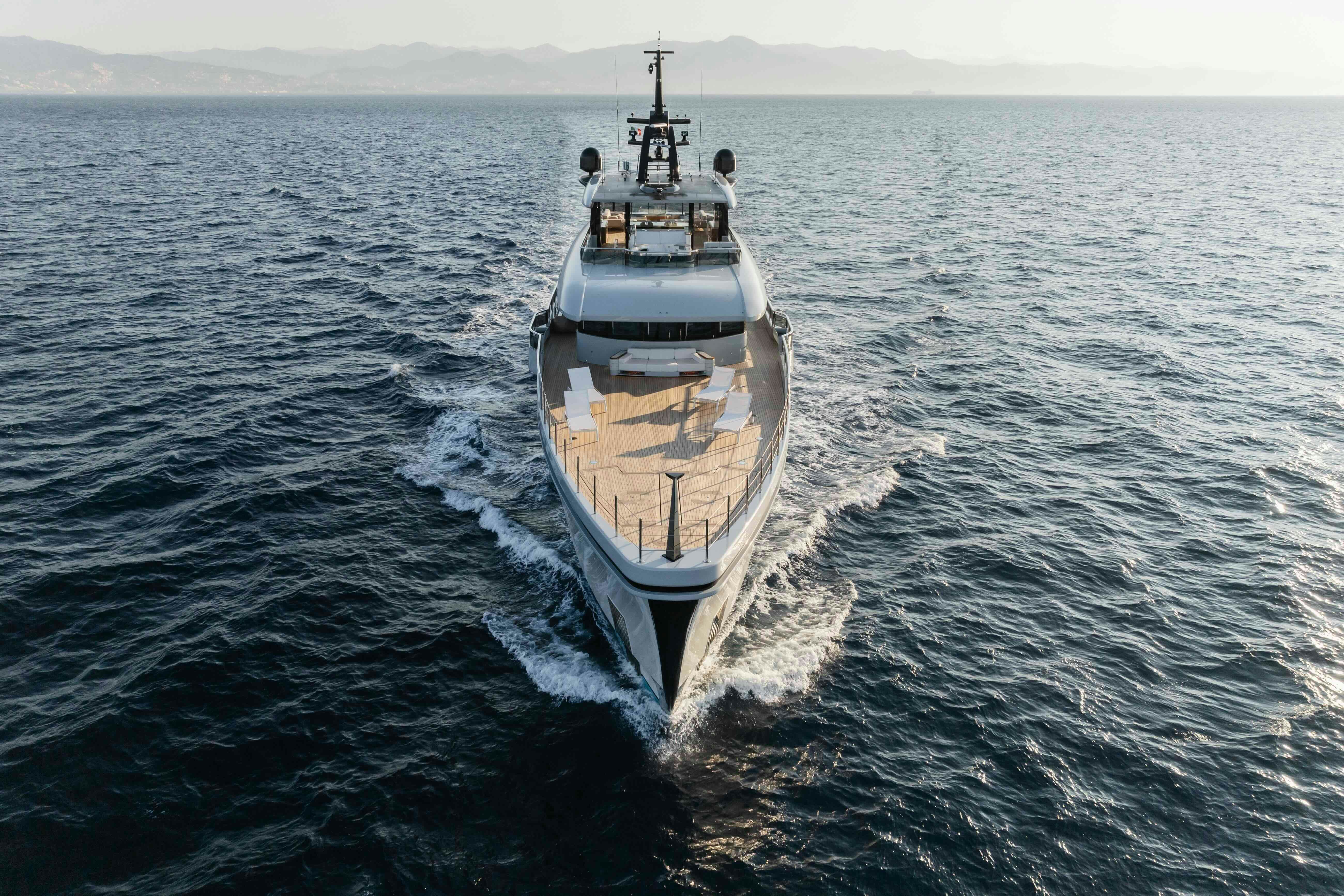 a ship in the water aboard SERENISSIMA I Yacht for Sale
