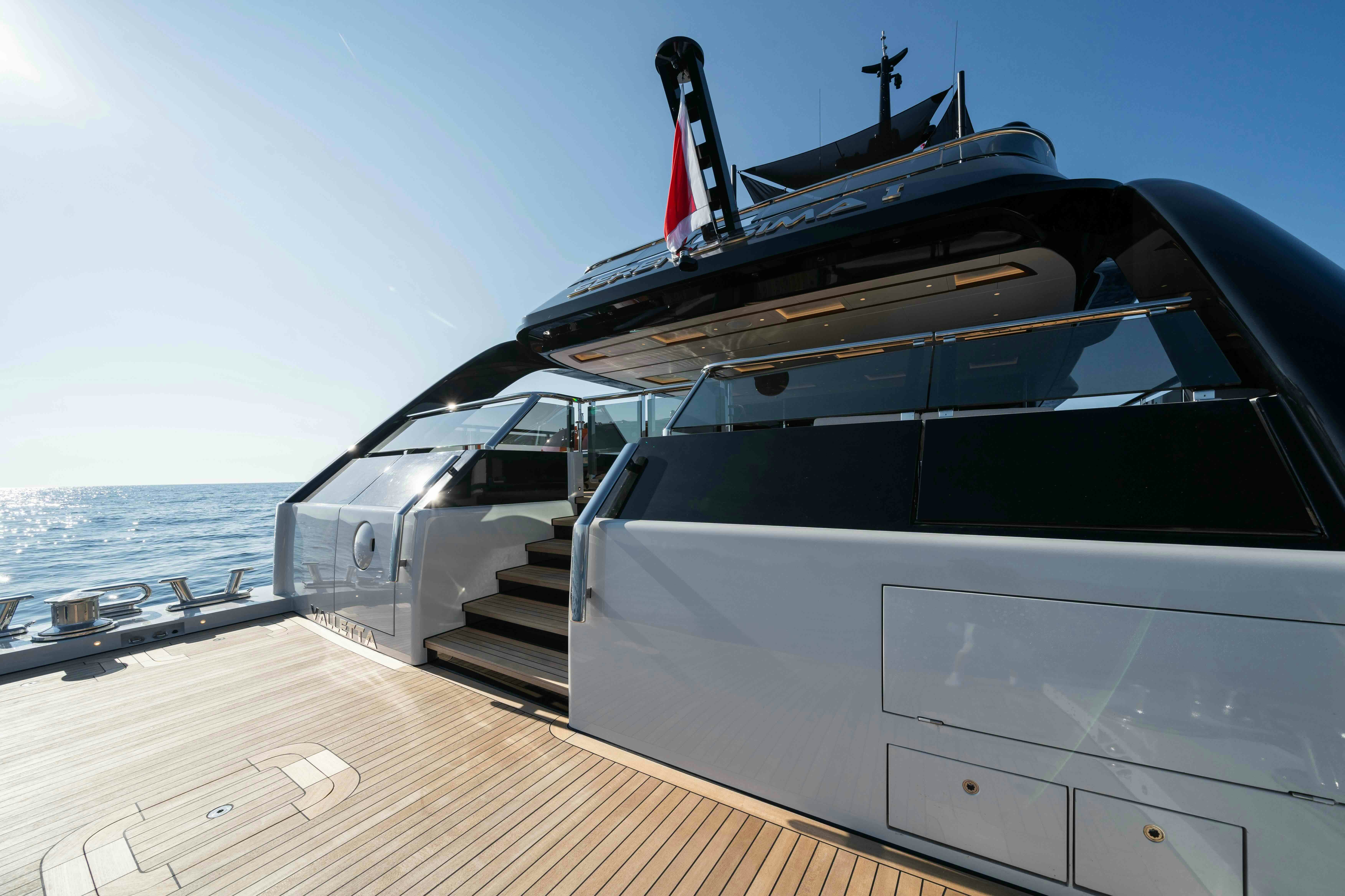 a boat on the water aboard SERENISSIMA I Yacht for Sale