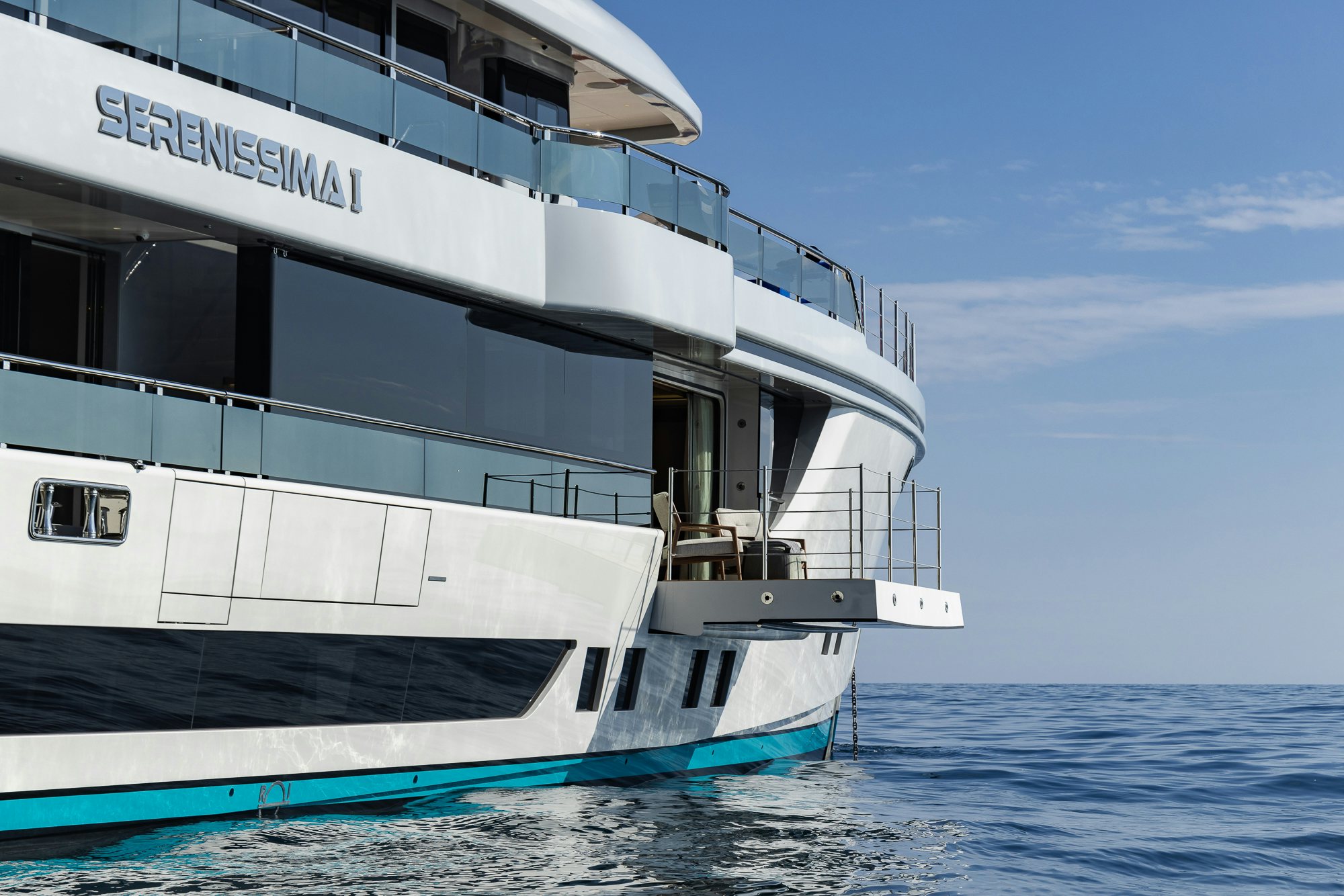 a boat on the water aboard SERENISSIMA I Yacht for Sale