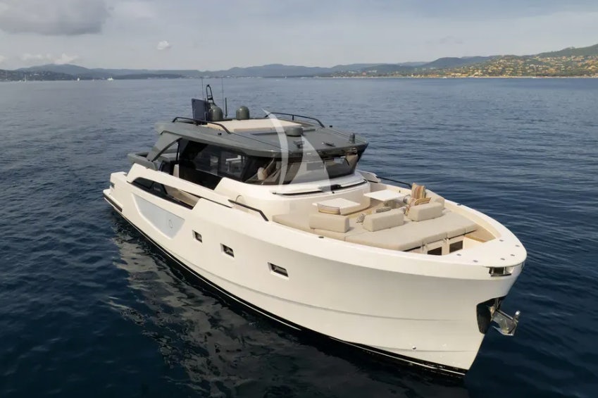a boat on the water aboard CC Yacht for Charter