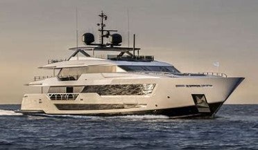 a large ship in the water aboard FELICITY Yacht for Charter