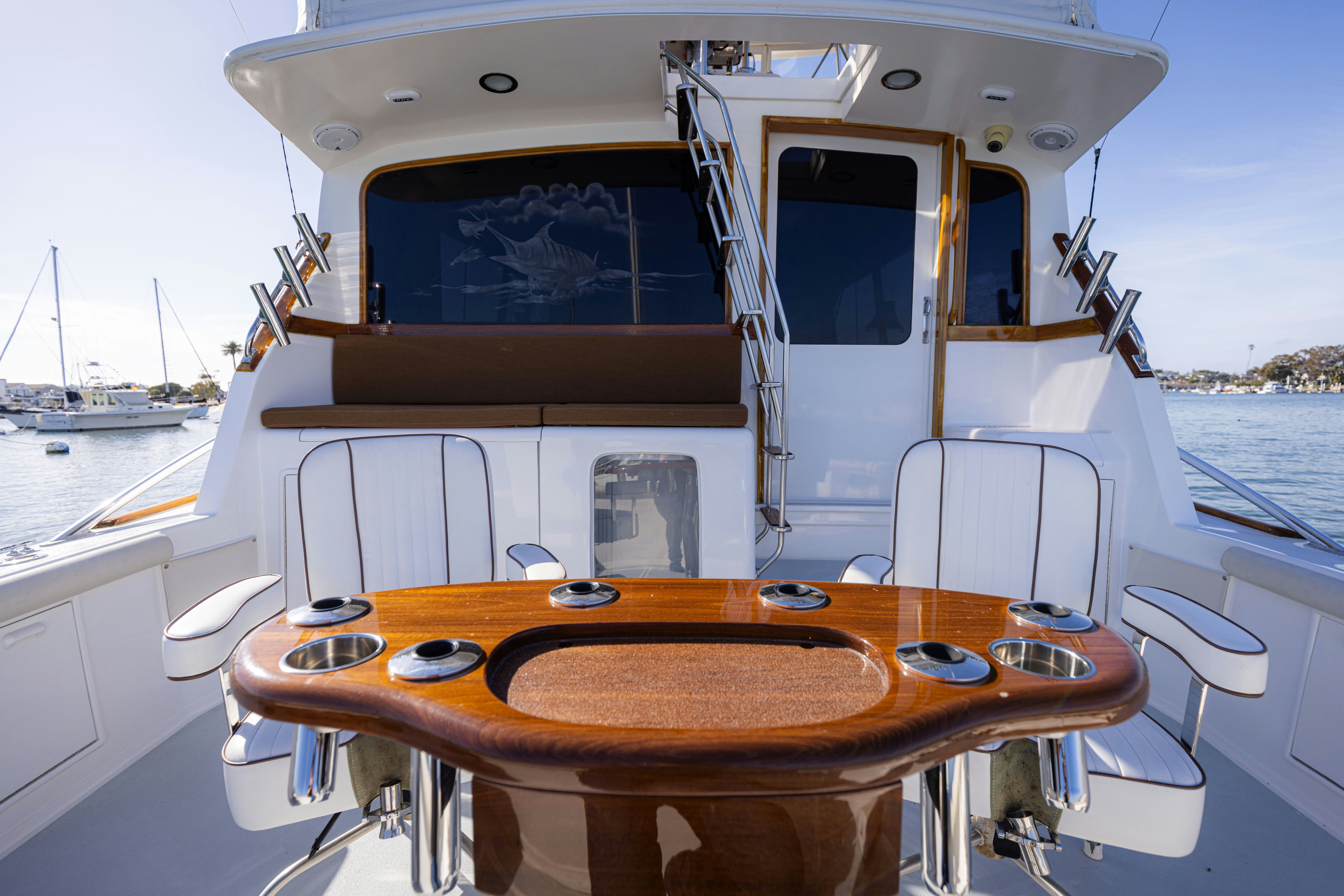 a boat on the water aboard LUCKY MARLIN Yacht for Sale