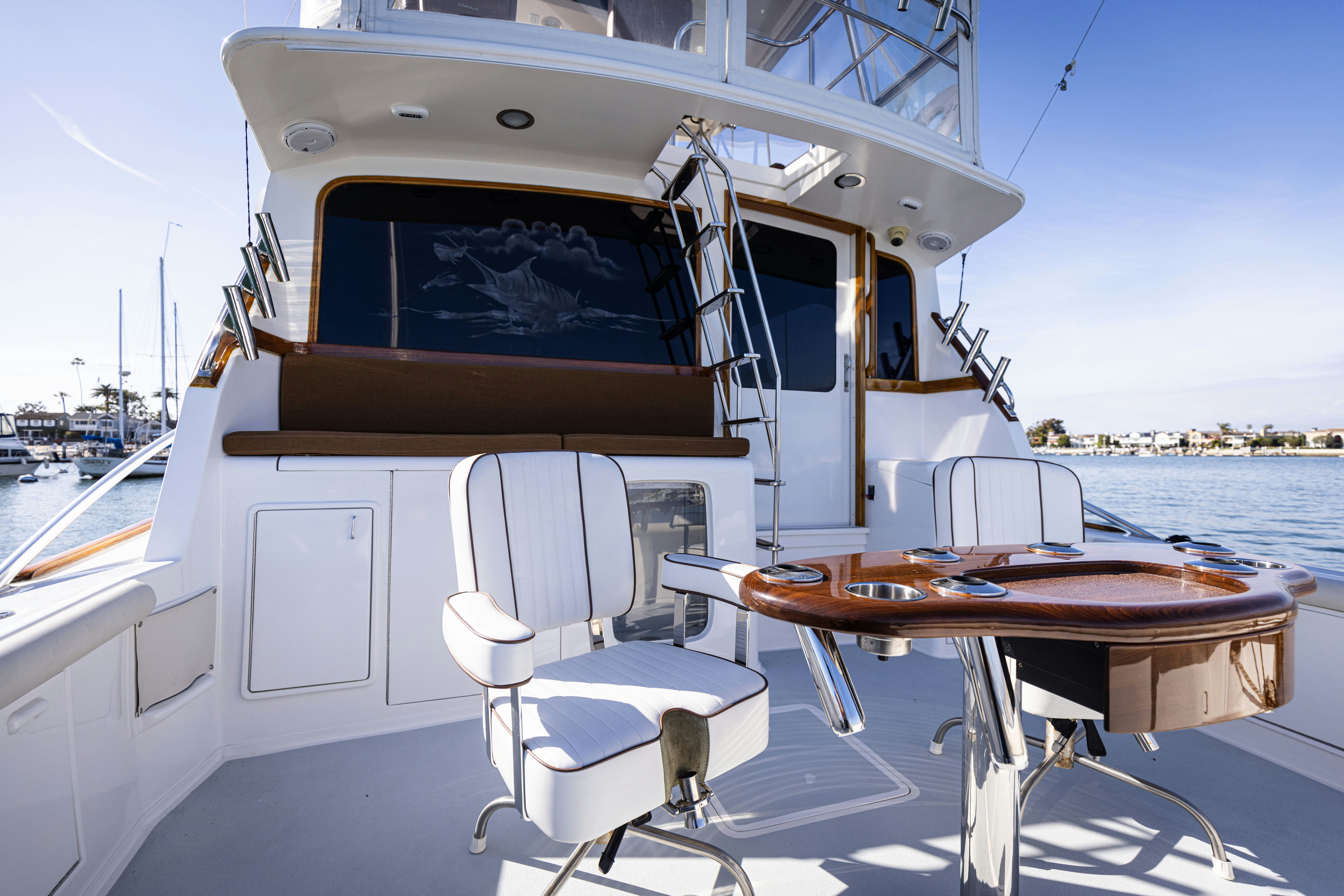 a boat on the water aboard LUCKY MARLIN Yacht for Sale