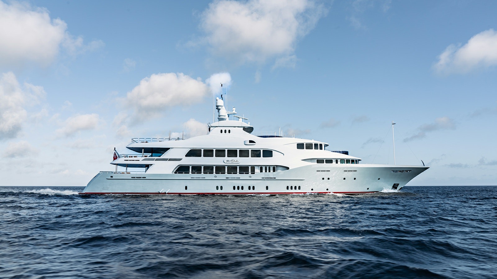 a boat in the water aboard IRON BLONDE Yacht for Charter