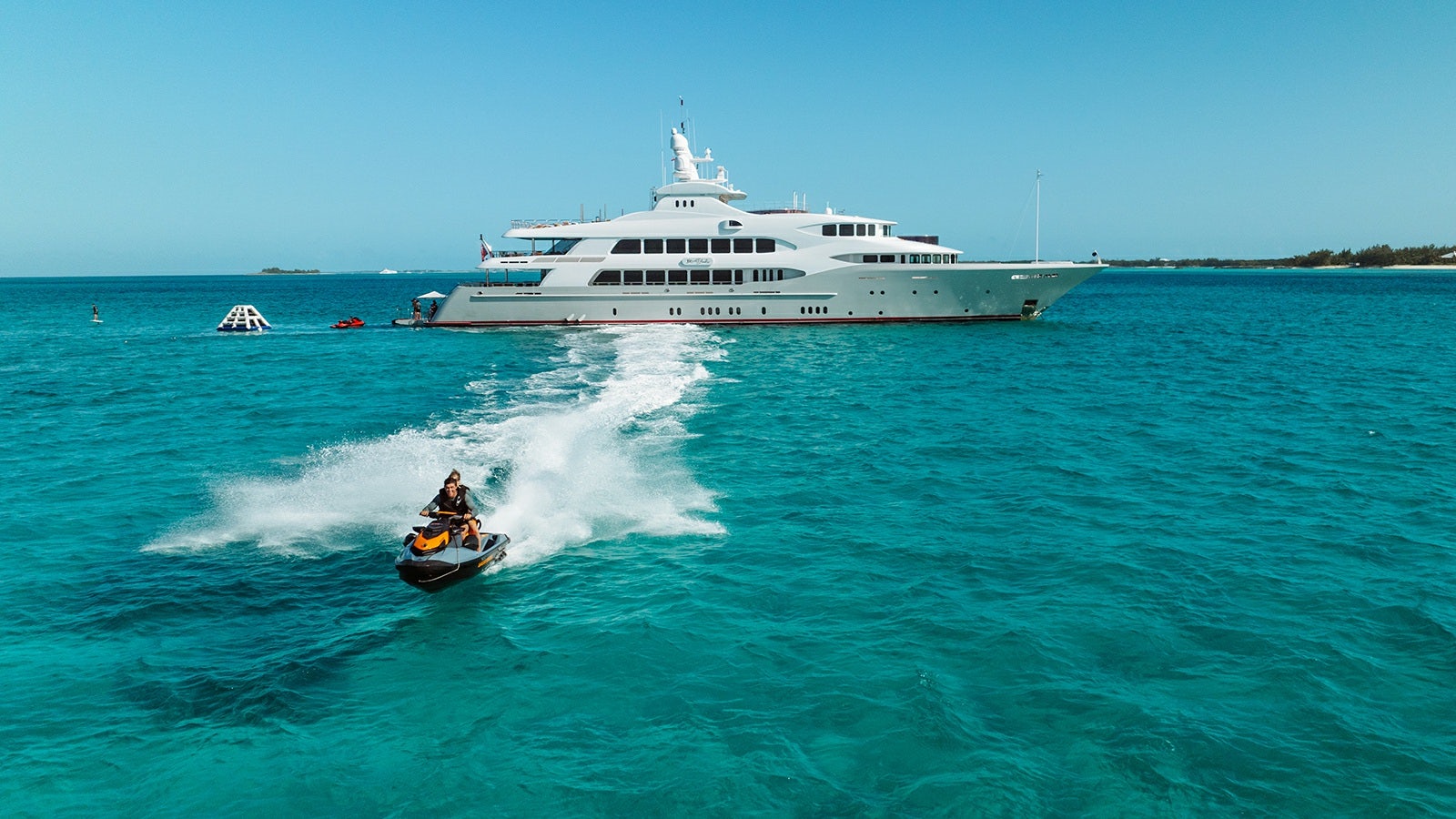 a boat on the water aboard IRON BLONDE Yacht for Charter