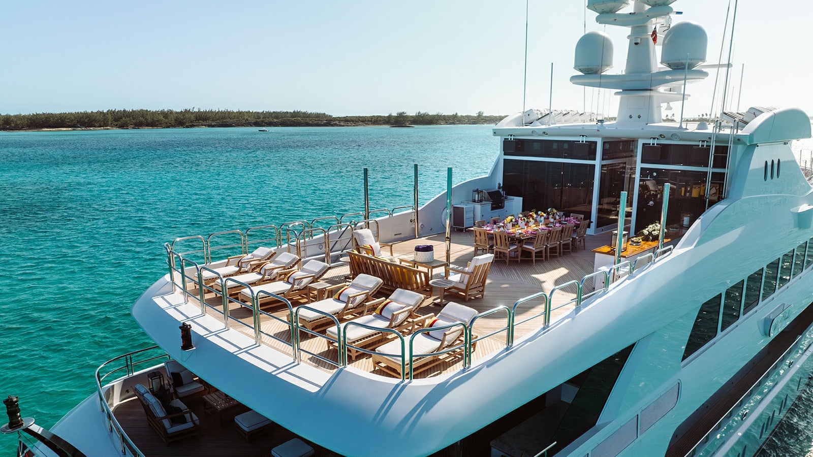 a boat on the water aboard IRON BLONDE Yacht for Charter