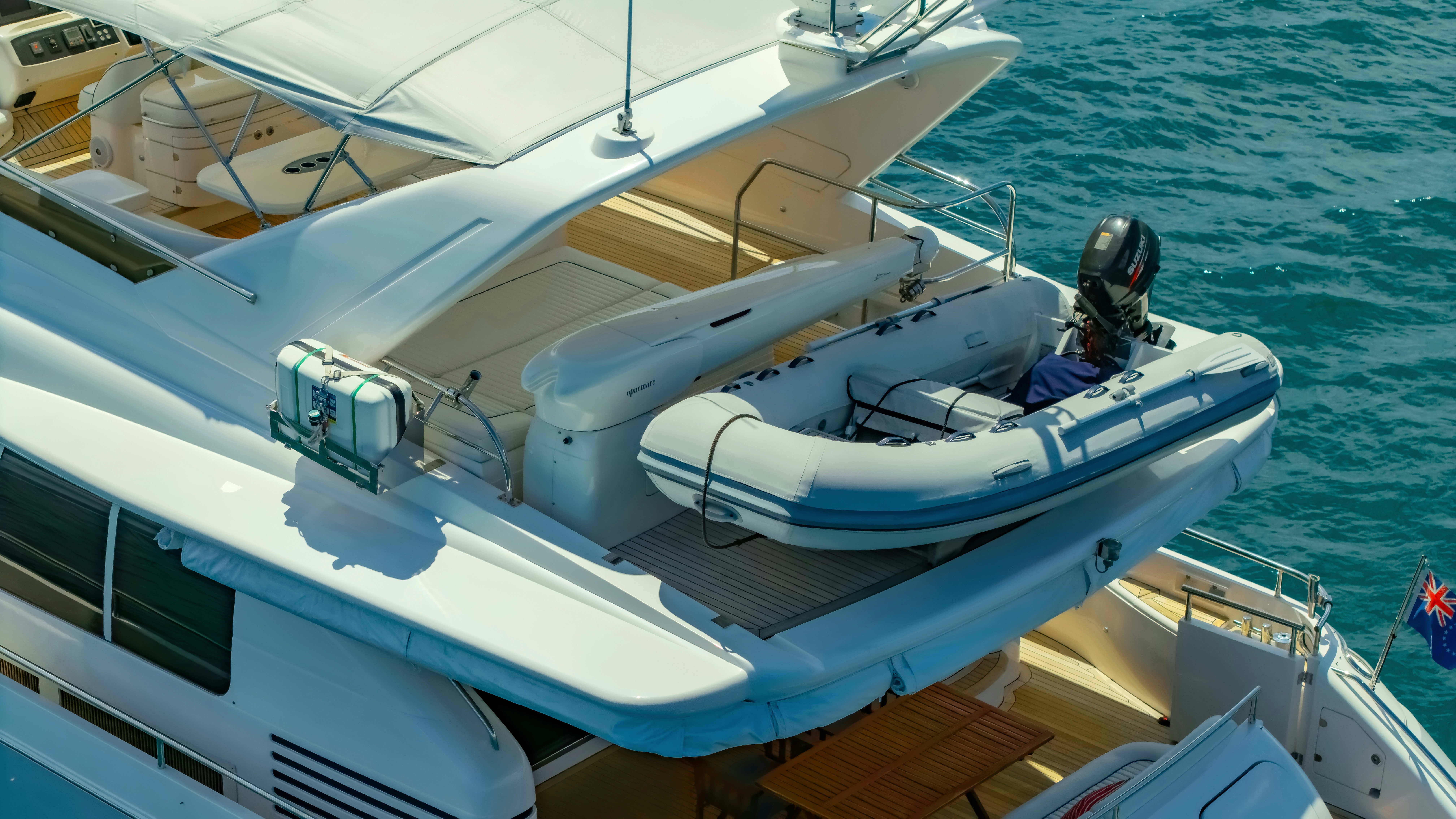 a boat on the water aboard BLUE ROSE Yacht for Sale