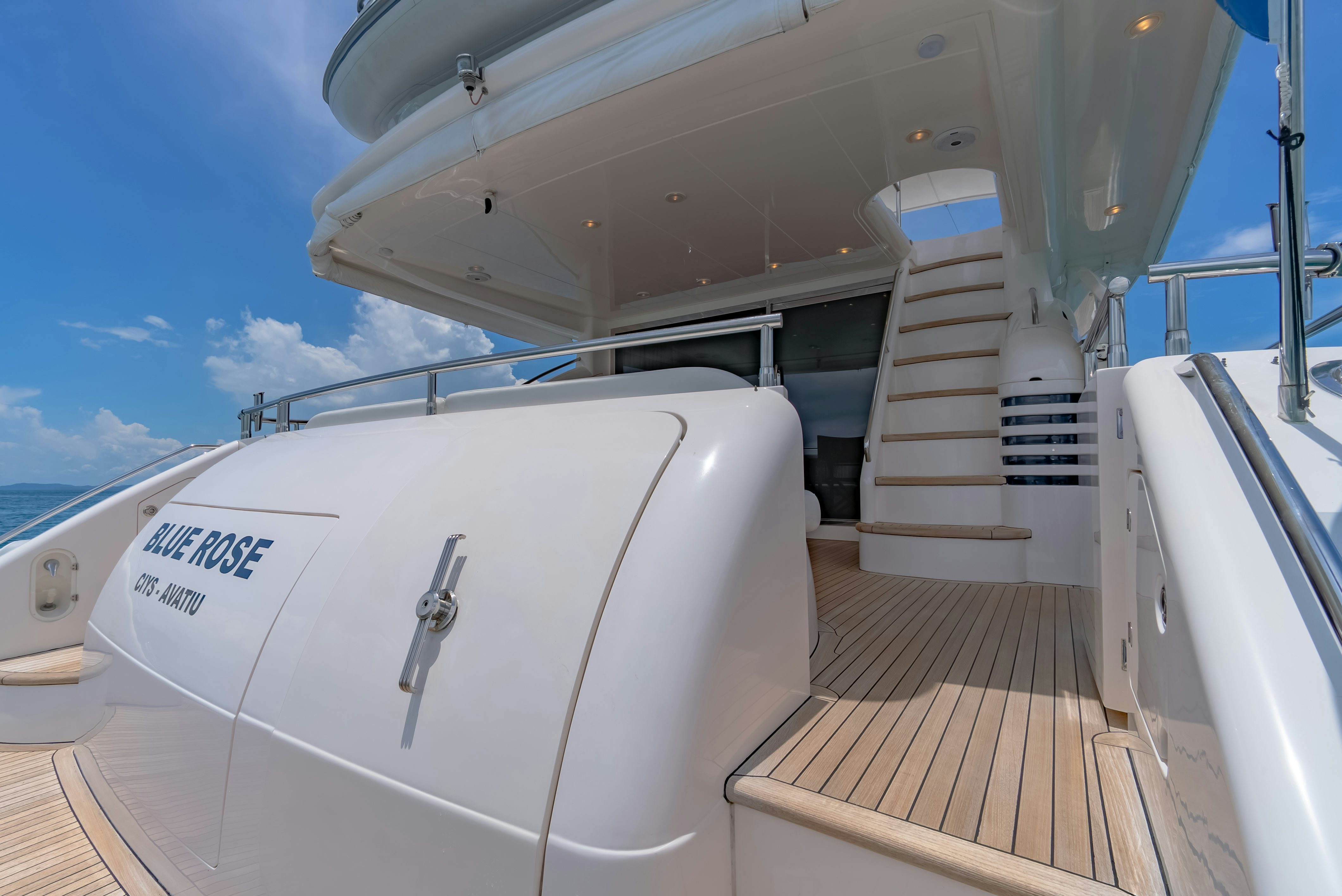 a boat on the water aboard BLUE ROSE Yacht for Sale