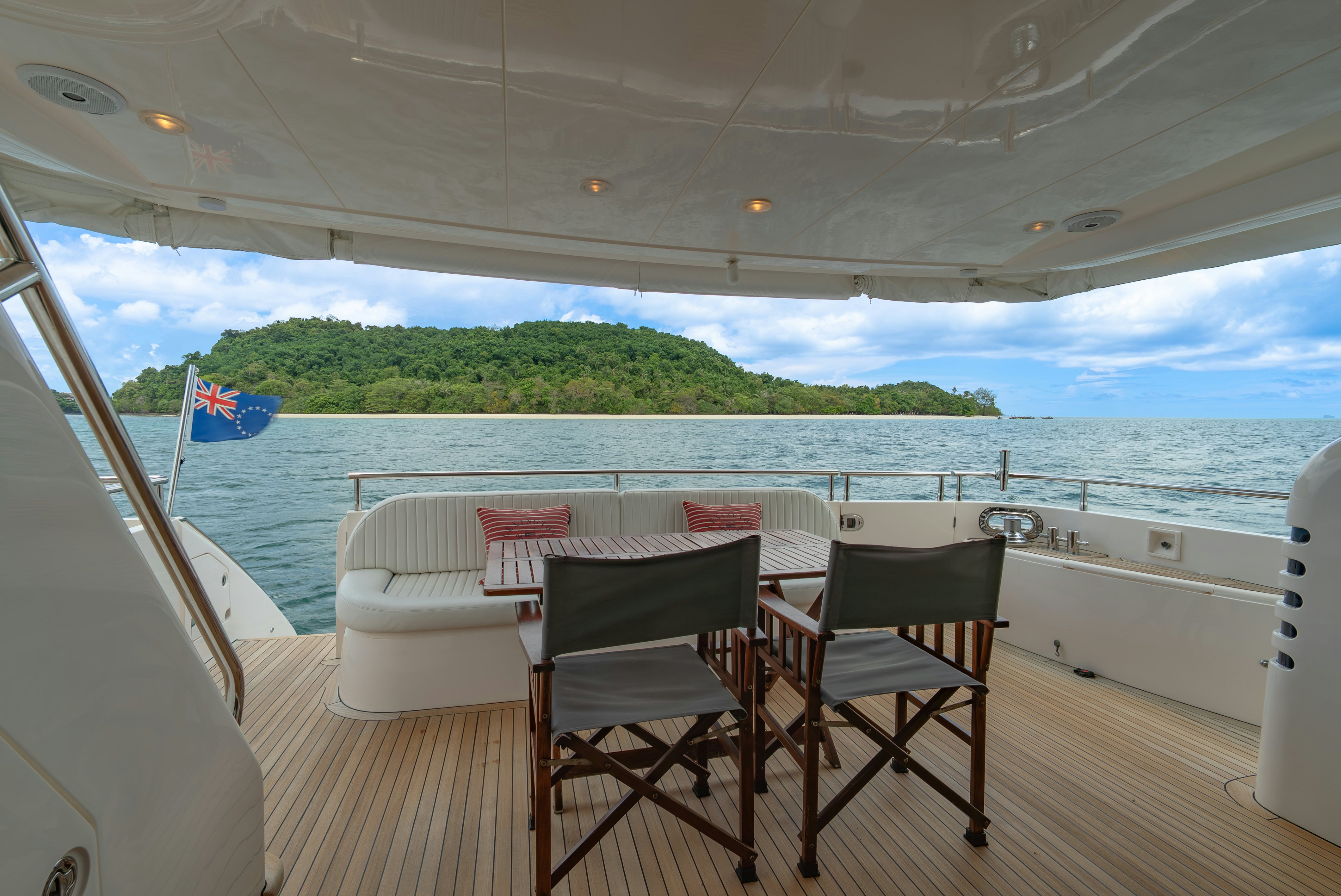 a boat on the water aboard BLUE ROSE Yacht for Sale