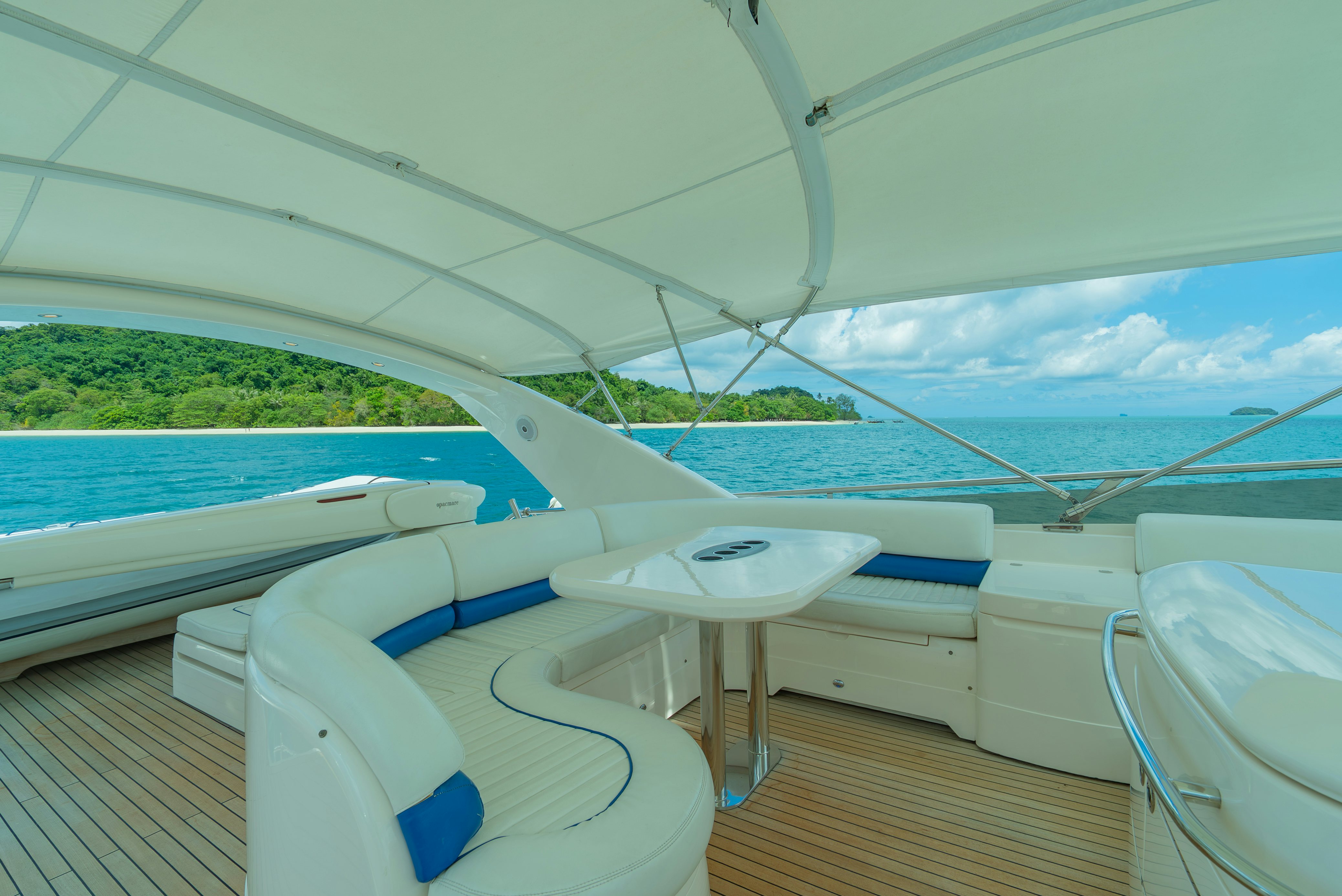 a boat on the water aboard BLUE ROSE Yacht for Sale