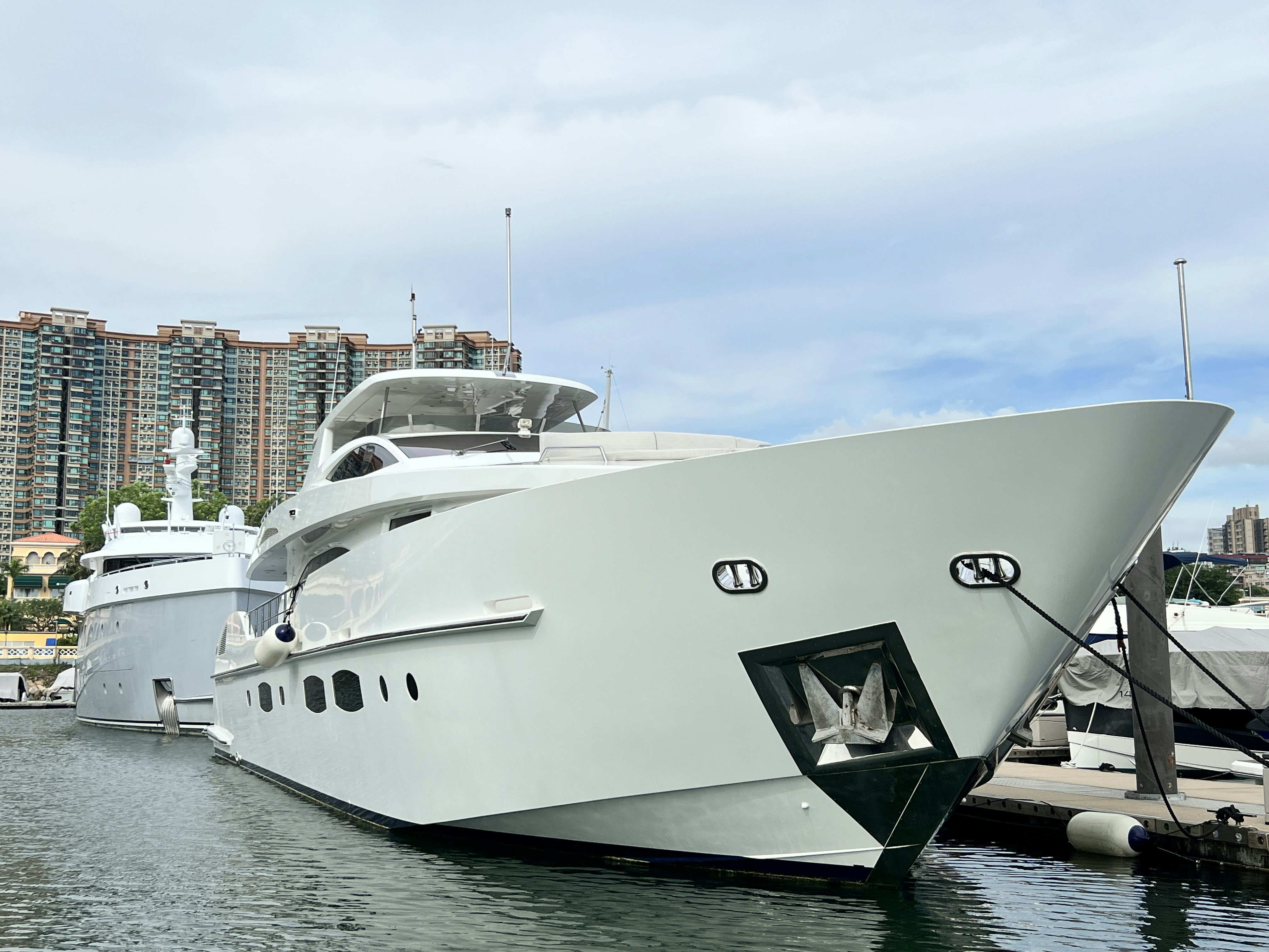 a boat in the water aboard SUNRISE Yacht for Sale