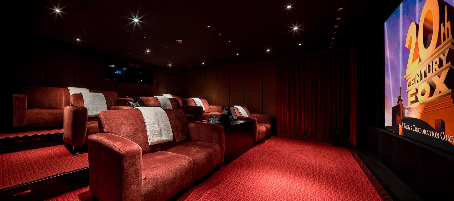 a room with a couch and a table aboard OCTOPUS Yacht for Charter