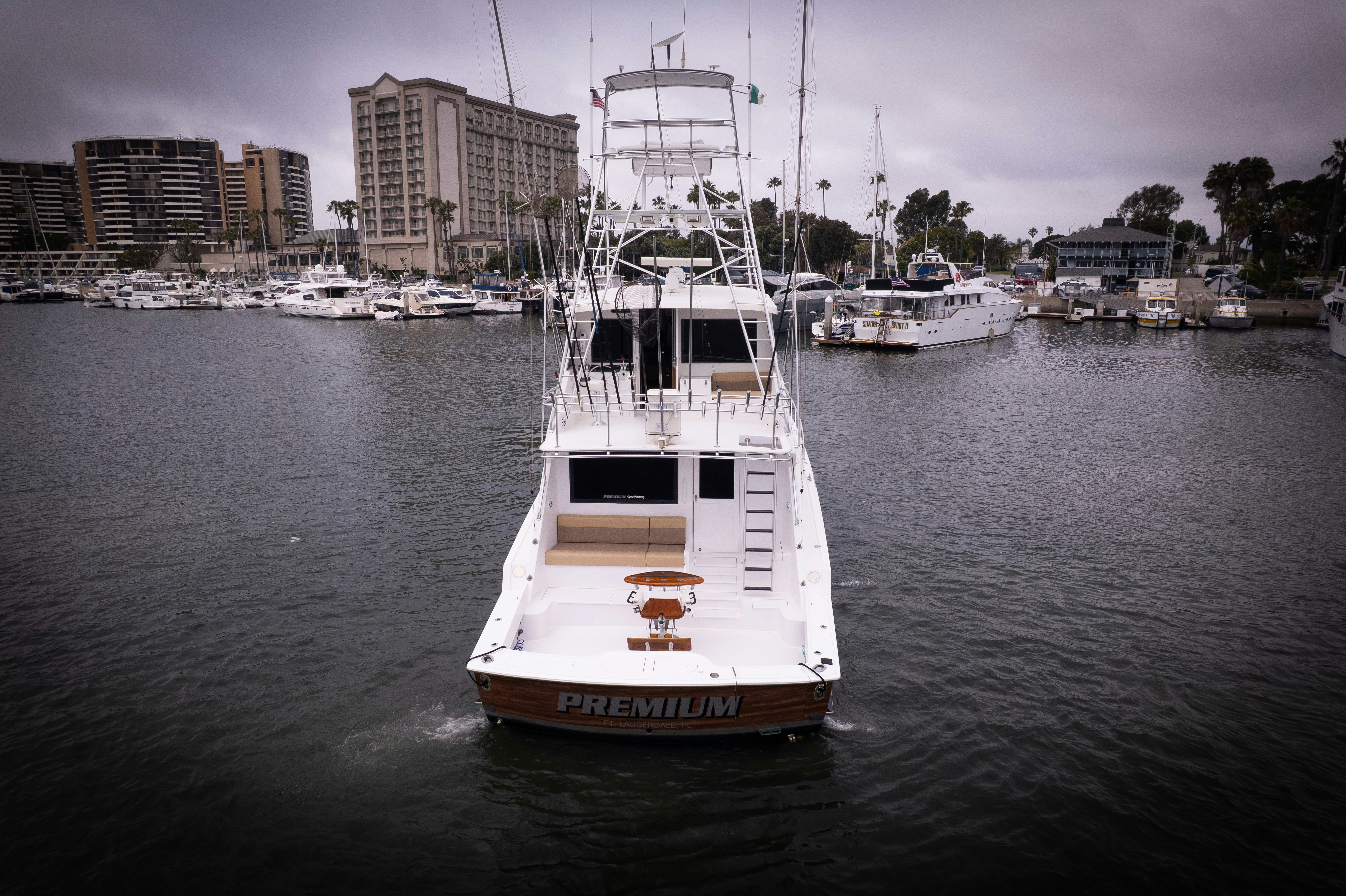 a boat in the water aboard PREMIUM Yacht for Sale