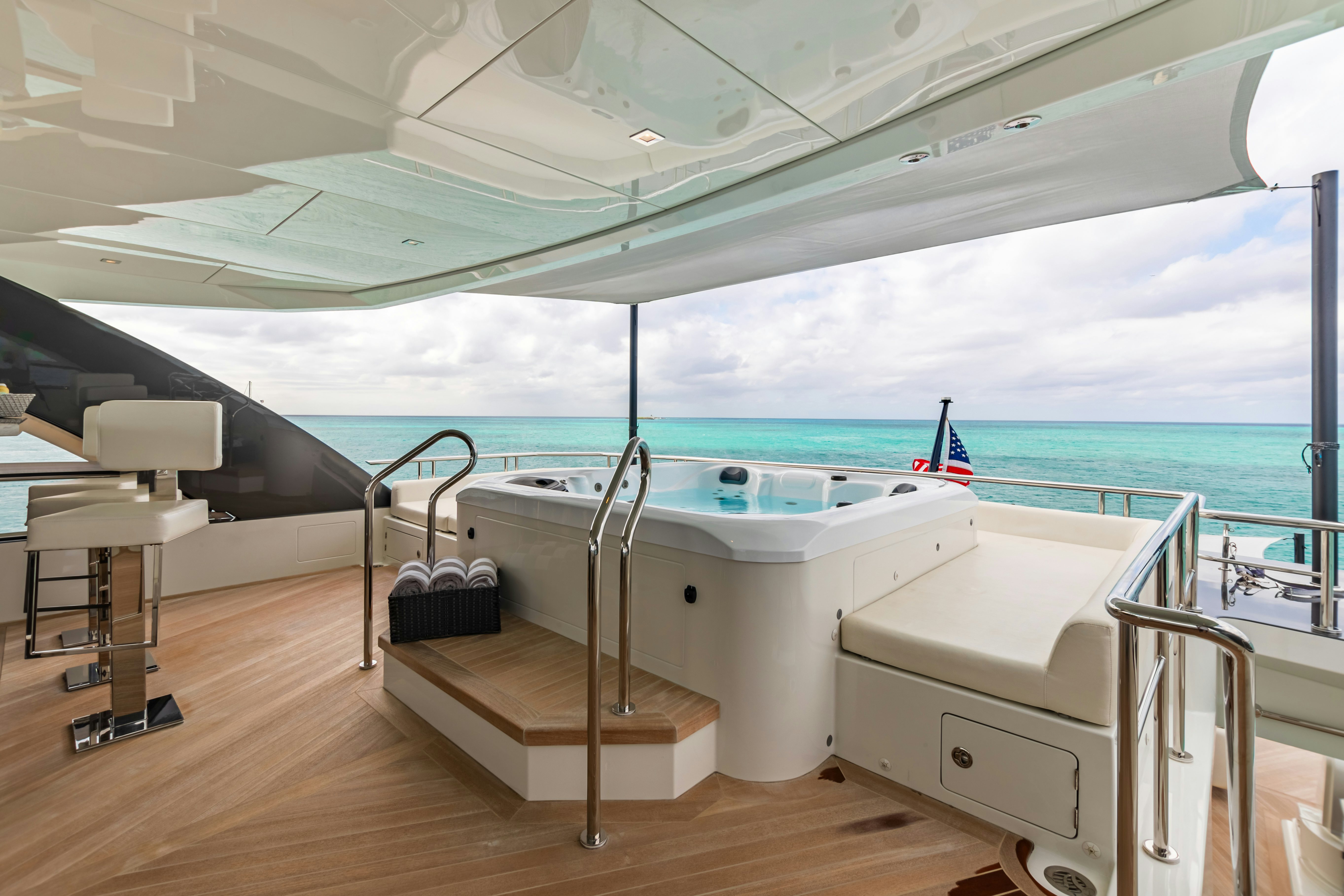 a boat on the water aboard BOA VIDA Yacht for Charter