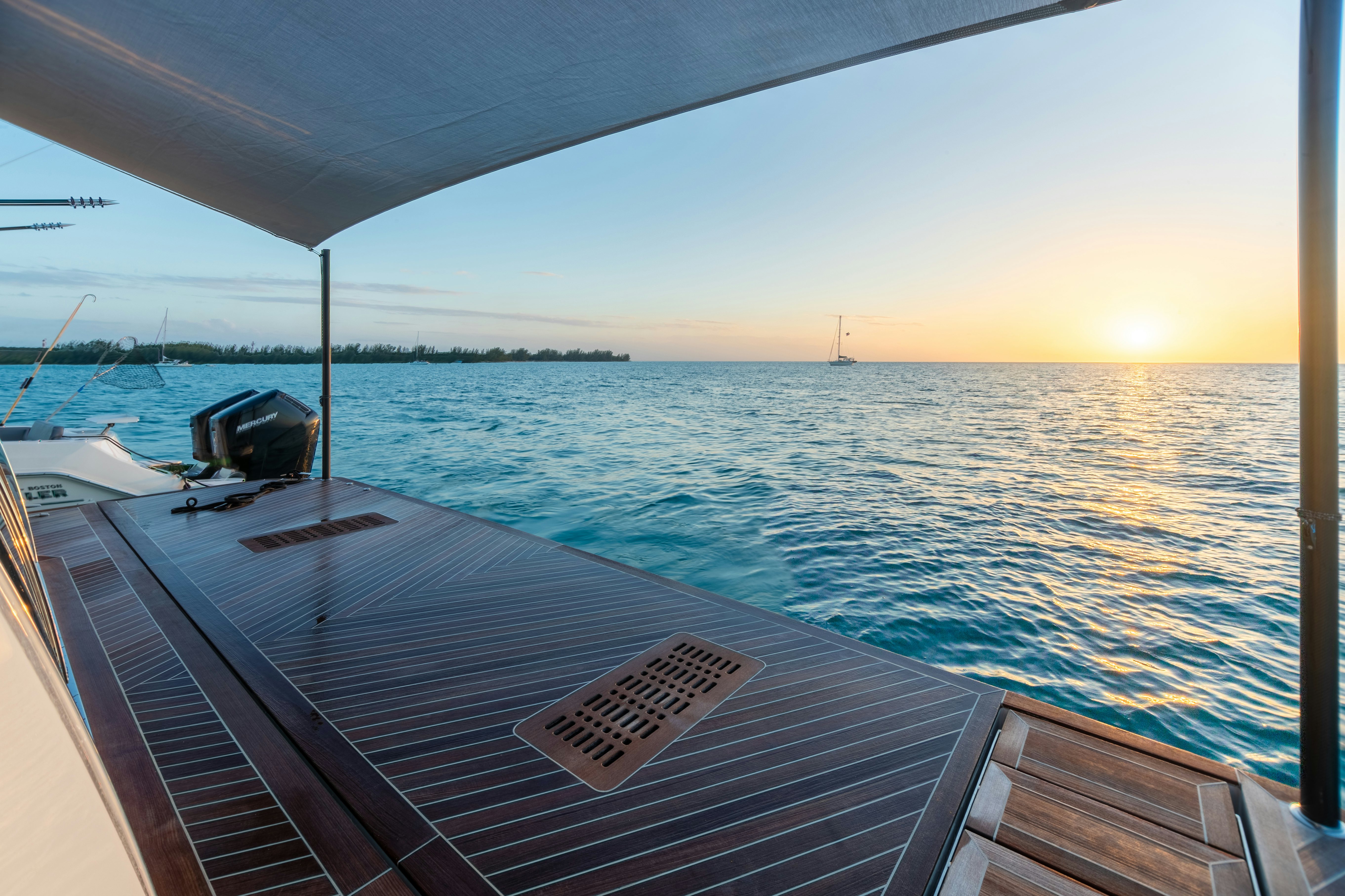 a deck on a boat aboard BOA VIDA Yacht for Charter