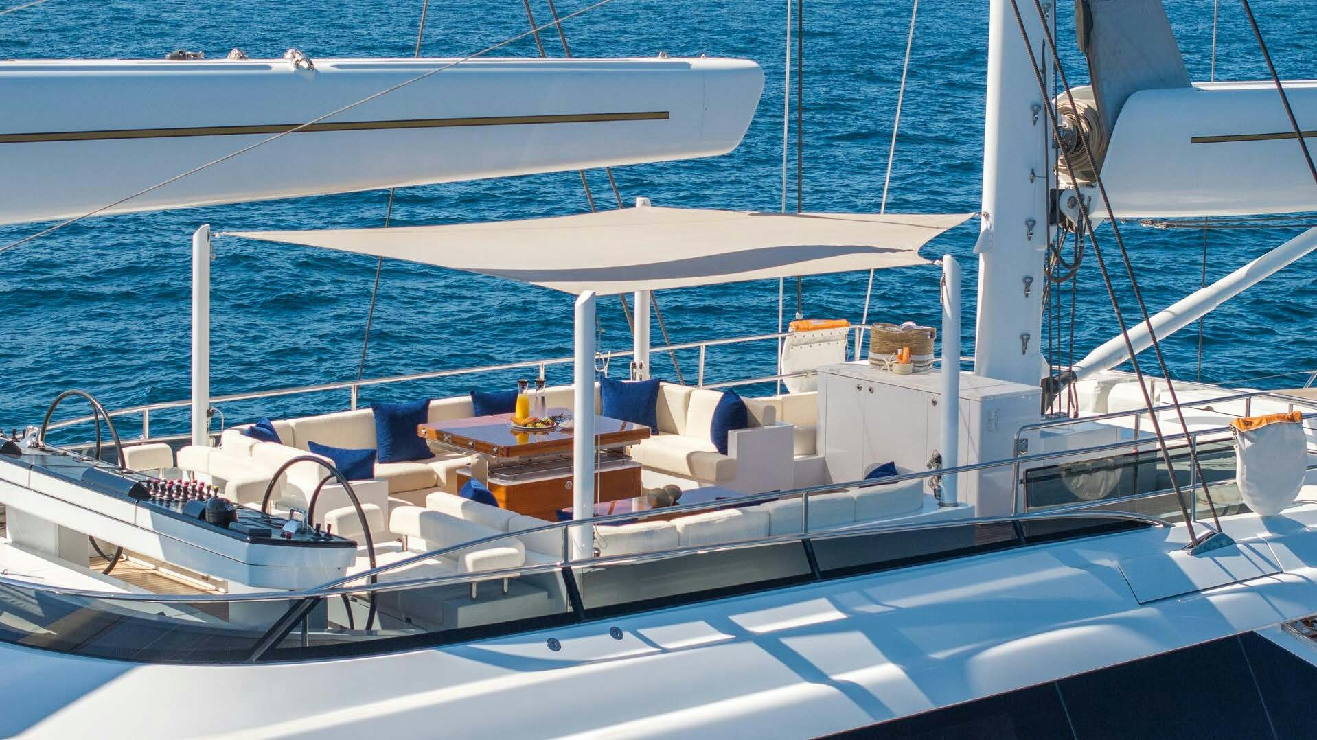 a boat on the water aboard SALVAJE Yacht for Sale