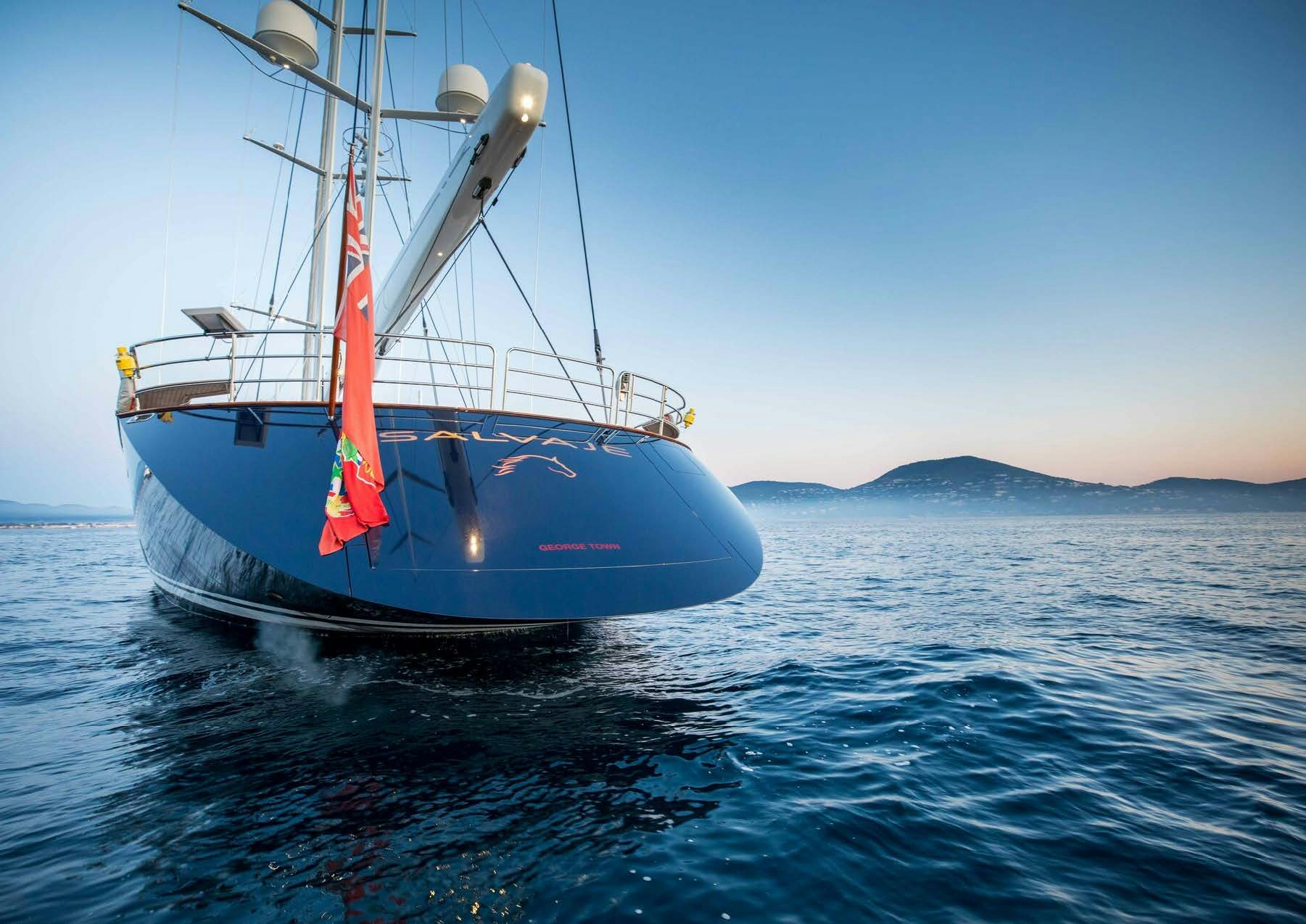 a boat in the water aboard SALVAJE Yacht for Sale