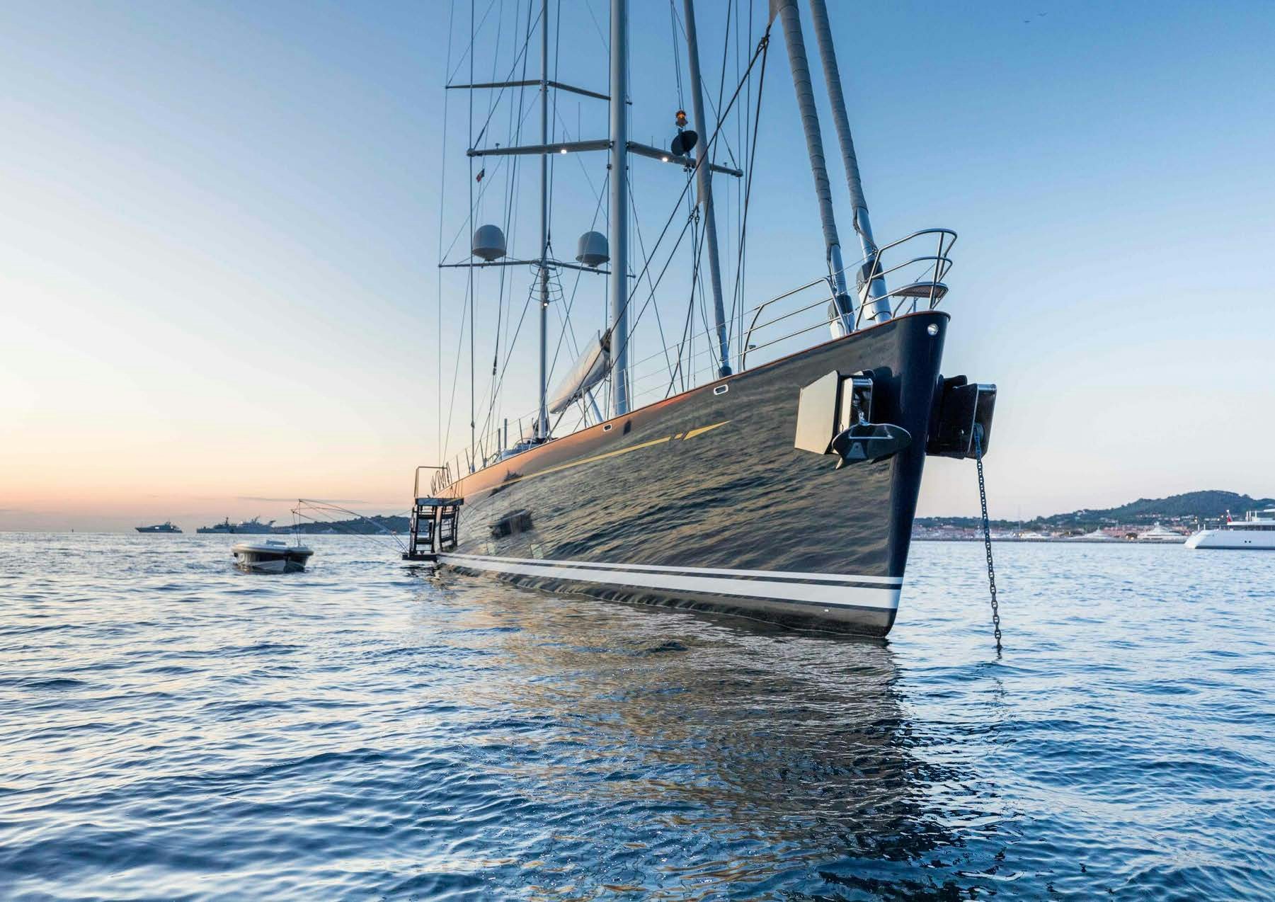 a boat in the water aboard SALVAJE Yacht for Sale