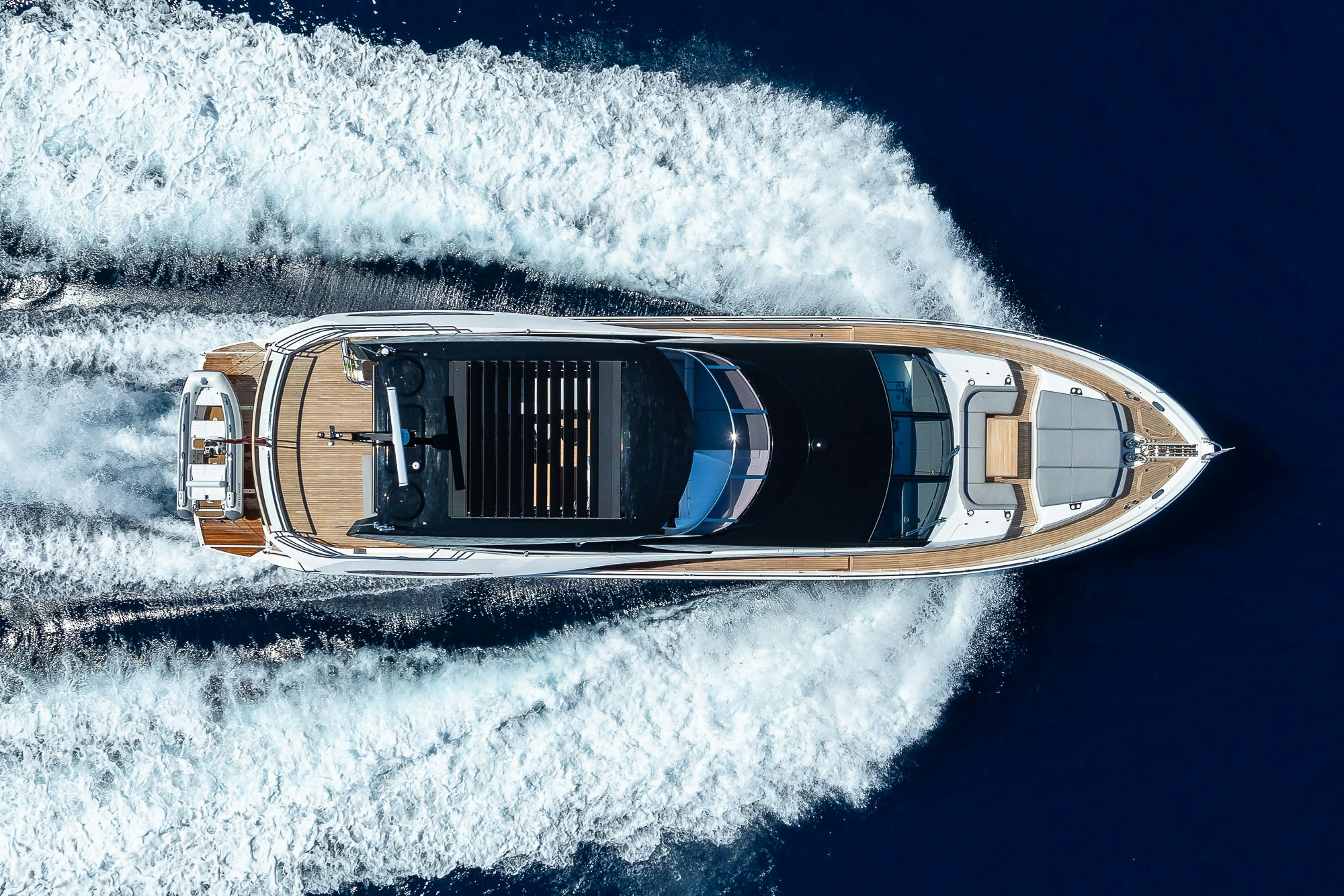 a high angle view of a ship aboard CELESTE NOREEN Yacht for Sale