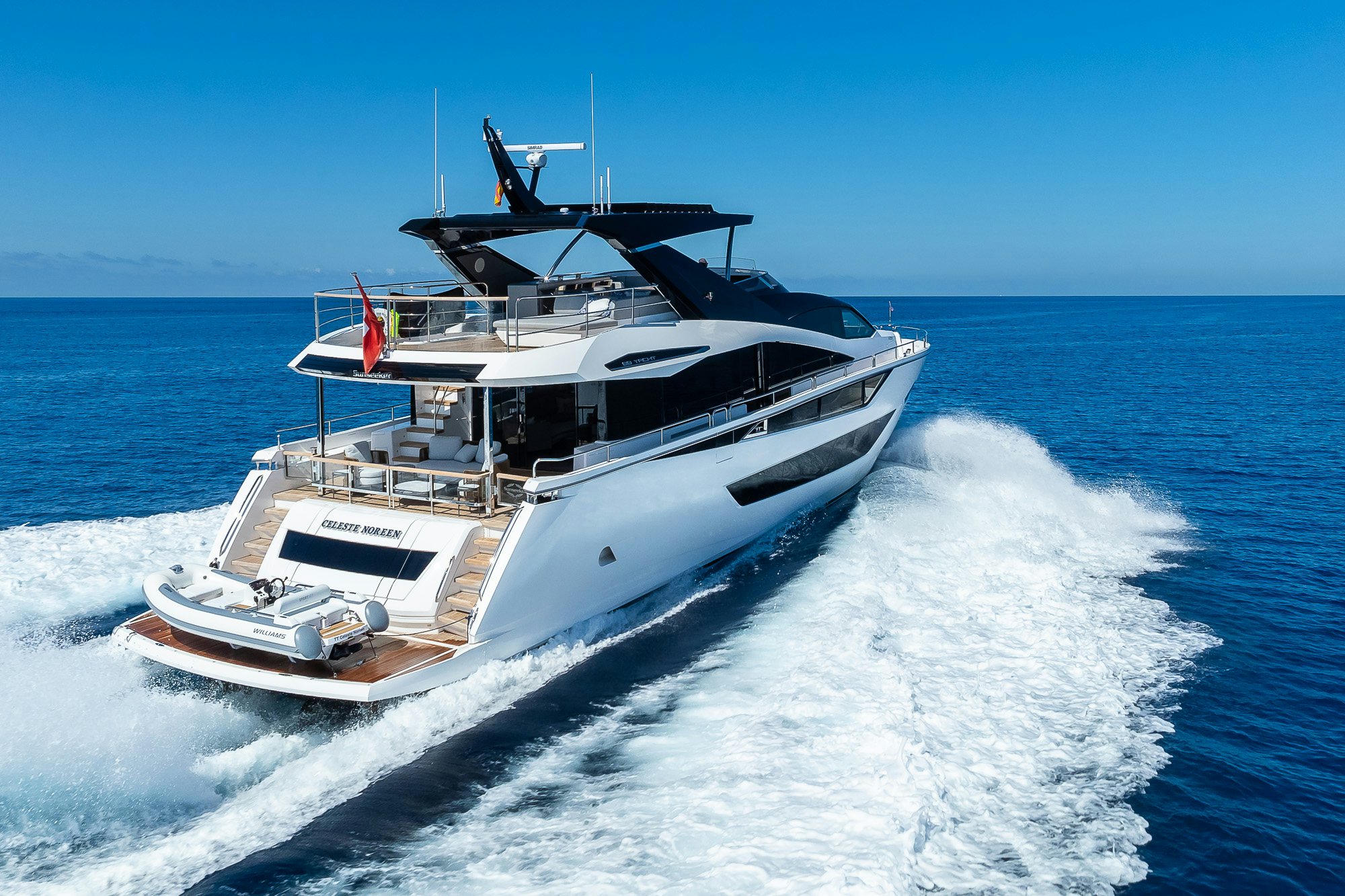 a boat on the water aboard CELESTE NOREEN Yacht for Sale