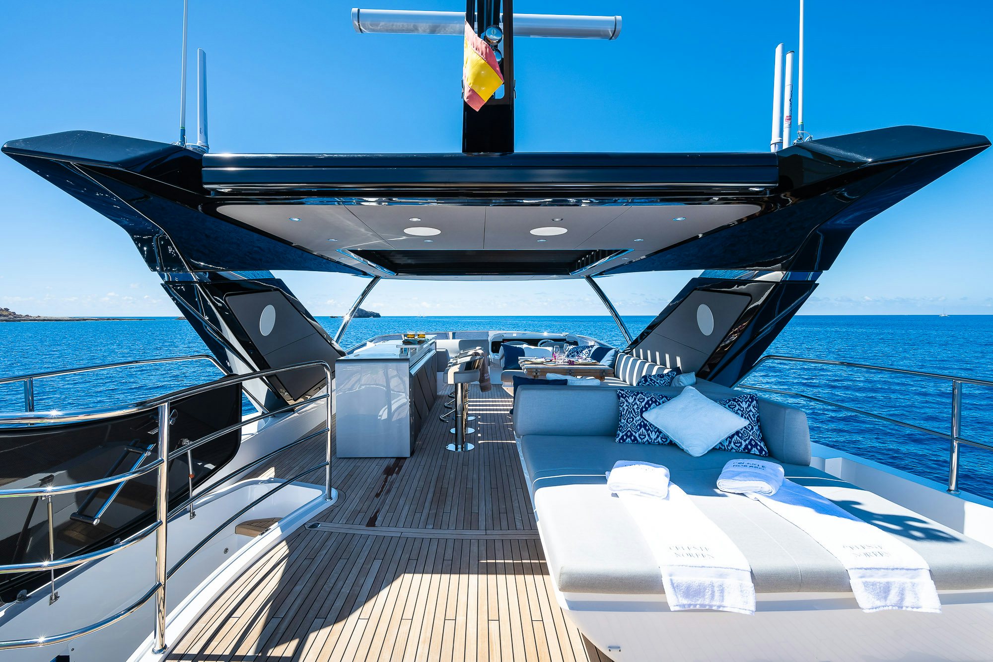 a deck of a boat aboard CELESTE NOREEN Yacht for Sale