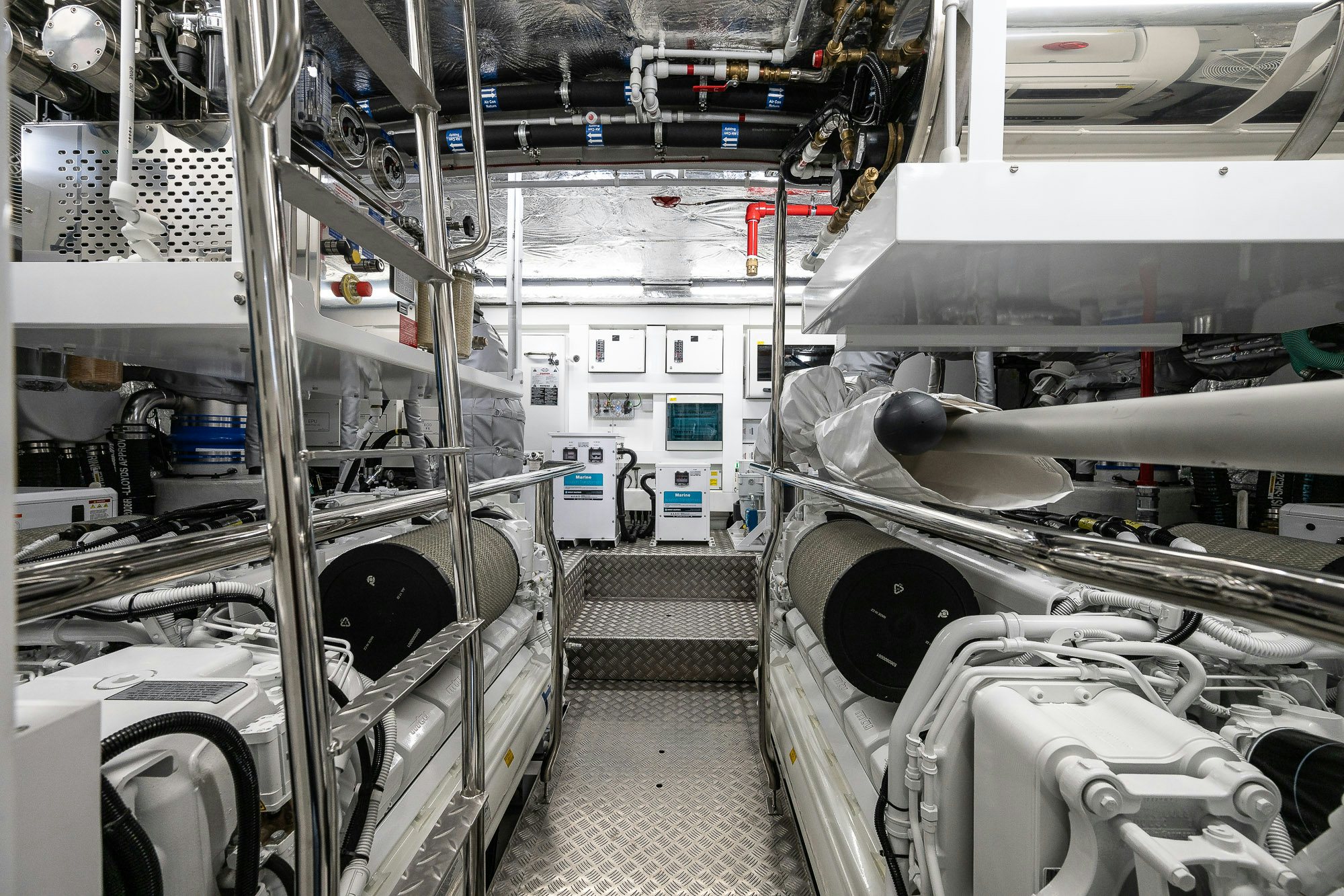 a room with machinery aboard CELESTE NOREEN Yacht for Sale