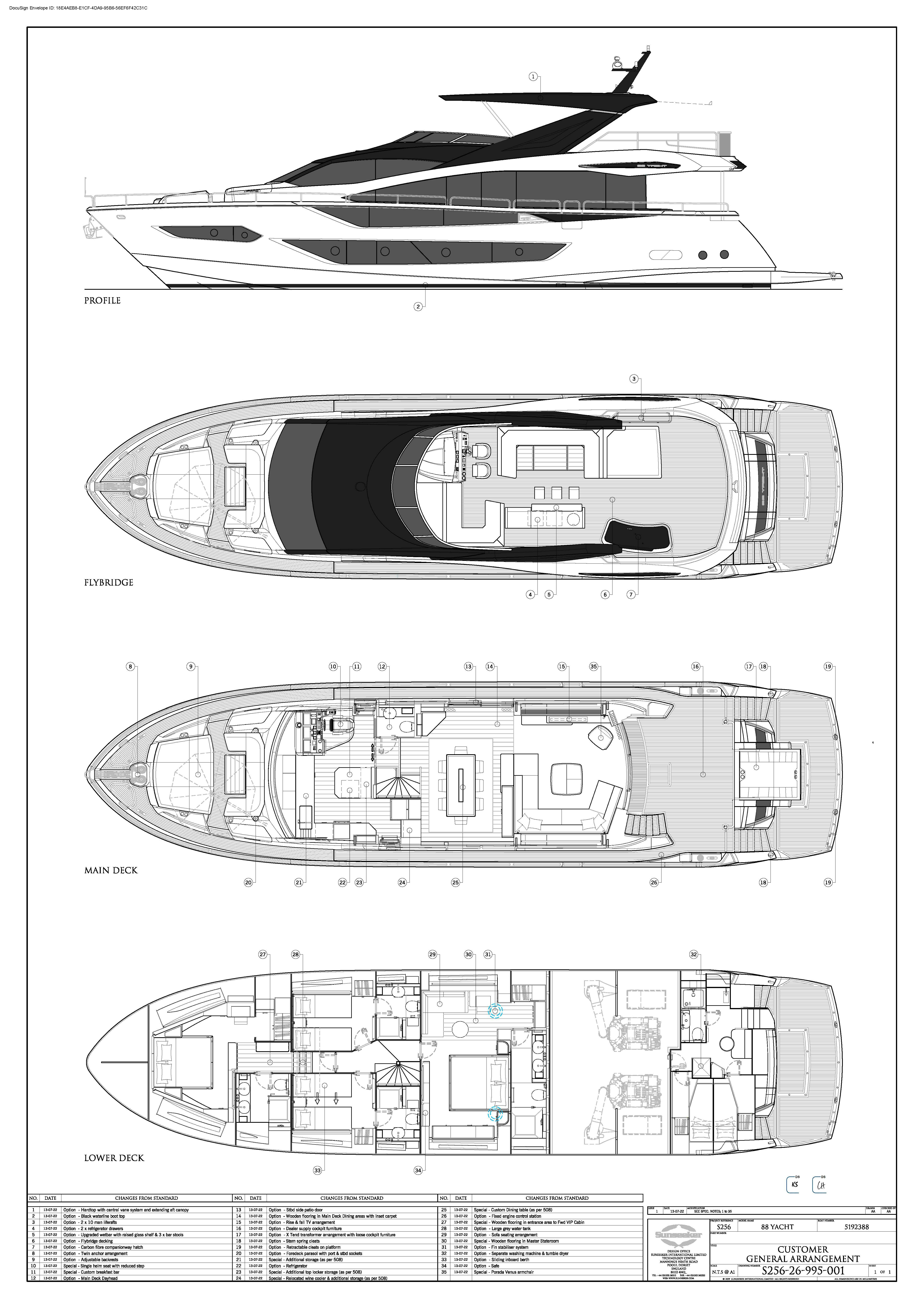 diagram, engineering drawing aboard CELESTE NOREEN Yacht for Sale