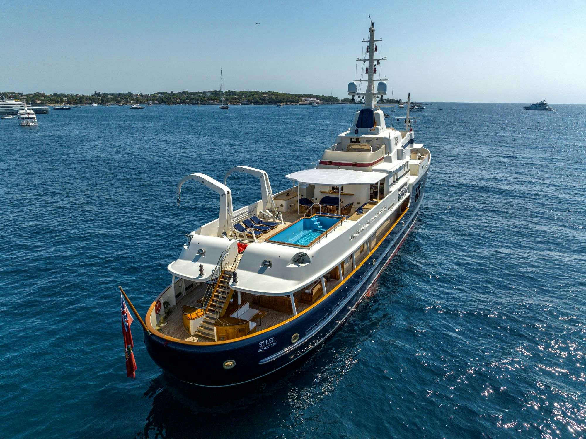 STEEL Yacht for Charter, 180' 1 (54.9m) 2009 7 Cabins Pendennis