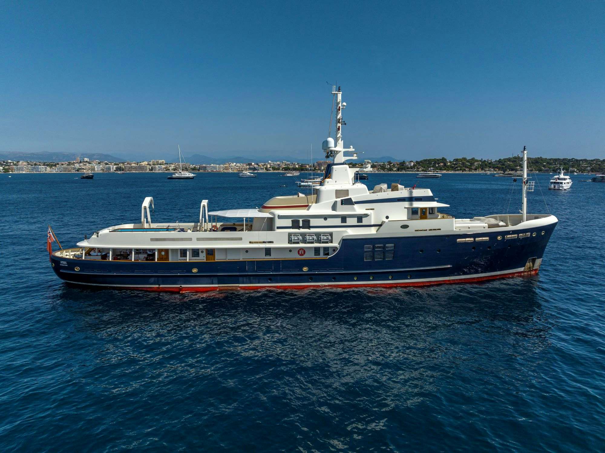 STEEL Yacht for Charter, 180' 1 (54.9m) 2009 7 Cabins Pendennis