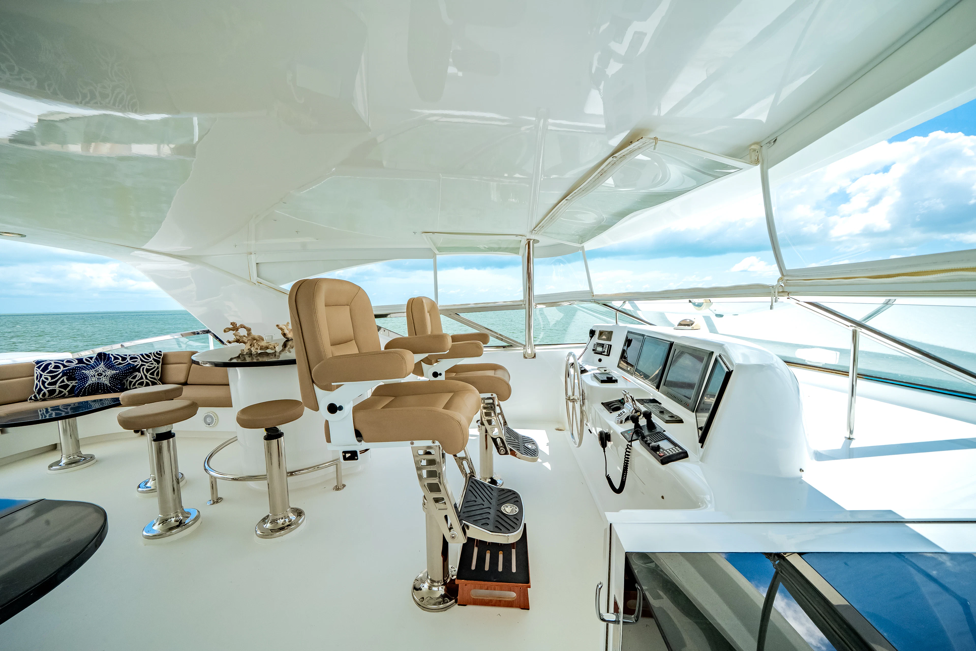 inside of an airplane aboard MR. CHIPS Yacht for Sale