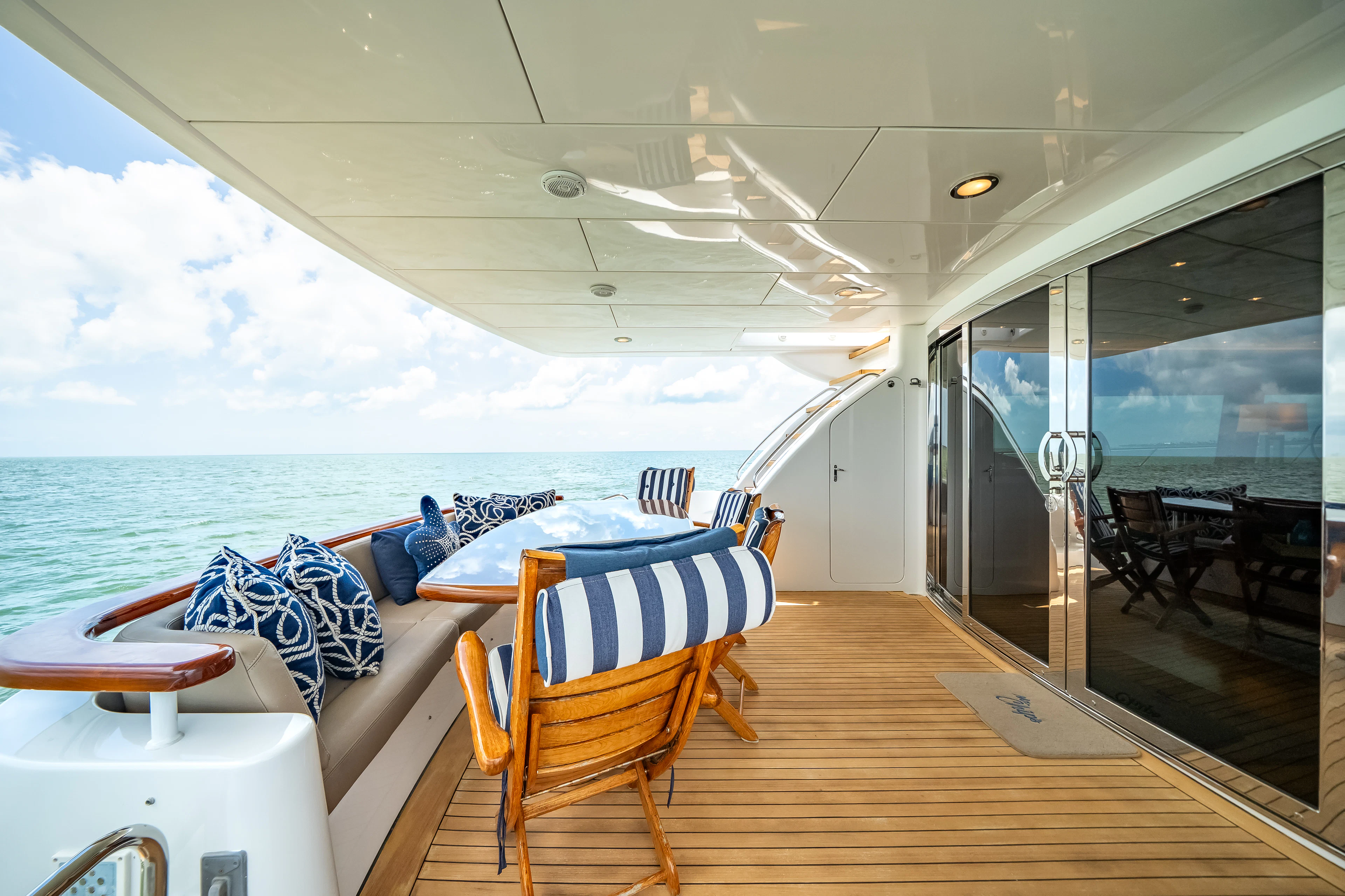 a boat on the water aboard MR. CHIPS Yacht for Sale
