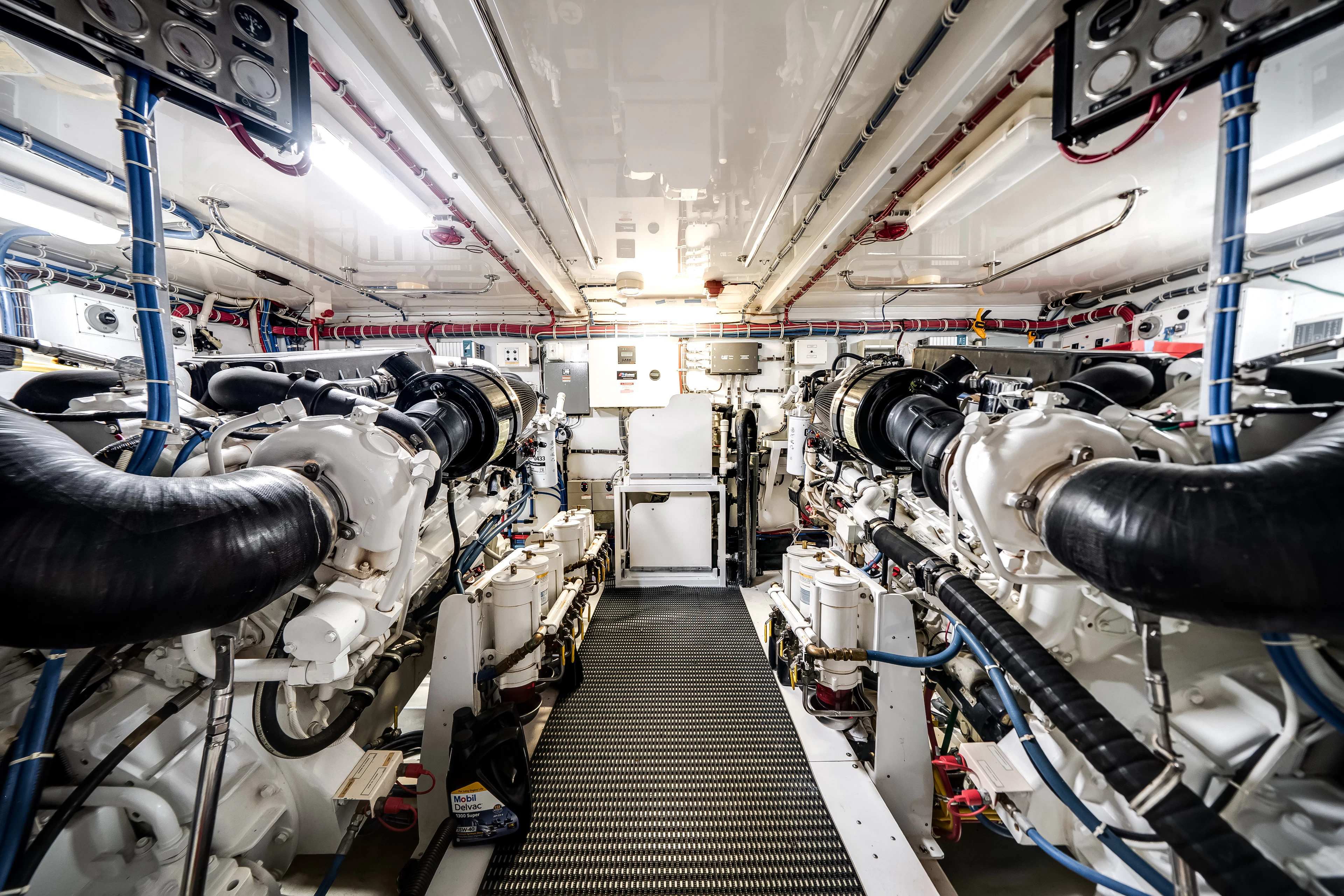 a large machine in a factory aboard MR. CHIPS Yacht for Sale