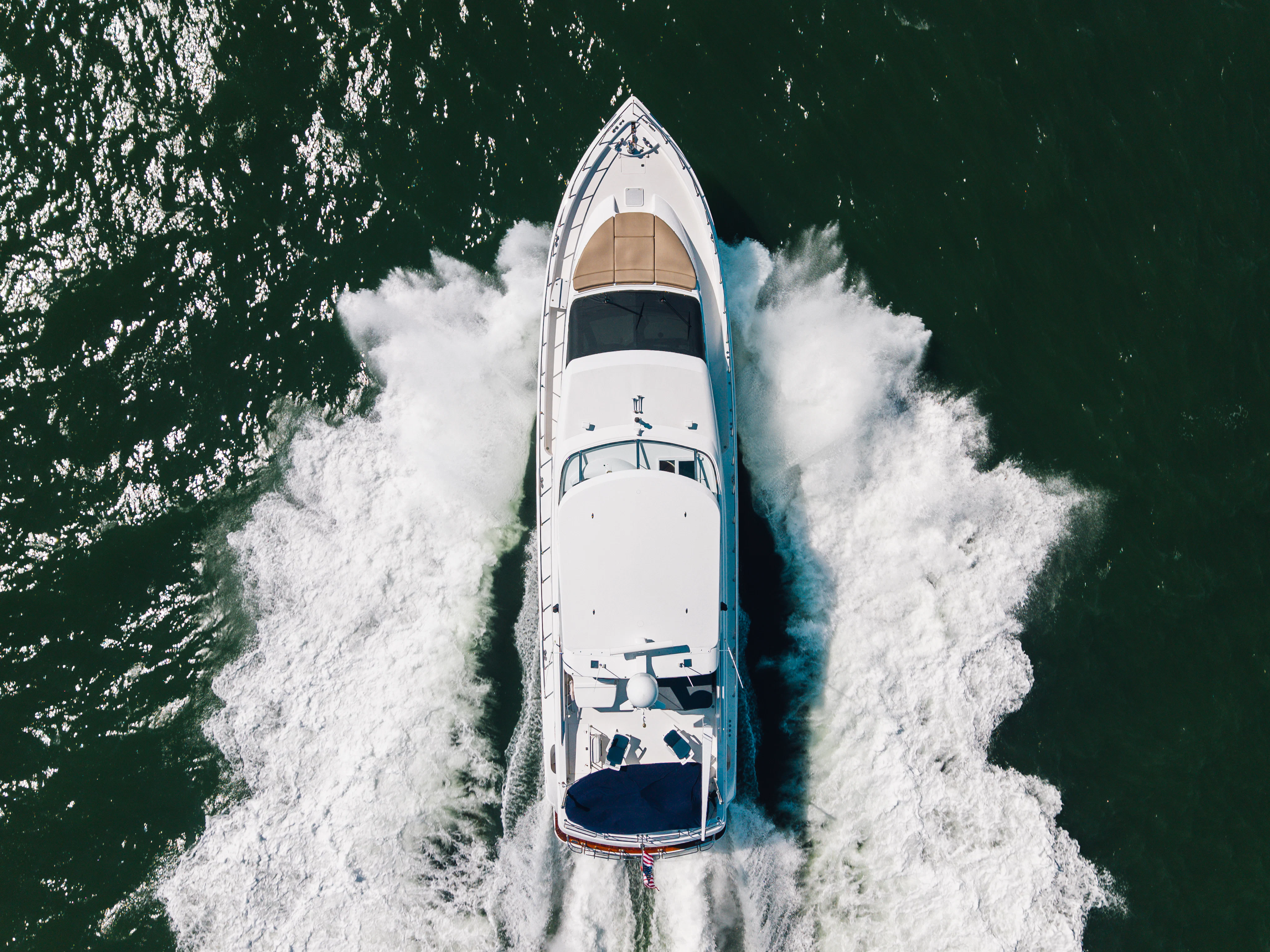 a rocket taking off from a runway aboard MR. CHIPS Yacht for Sale