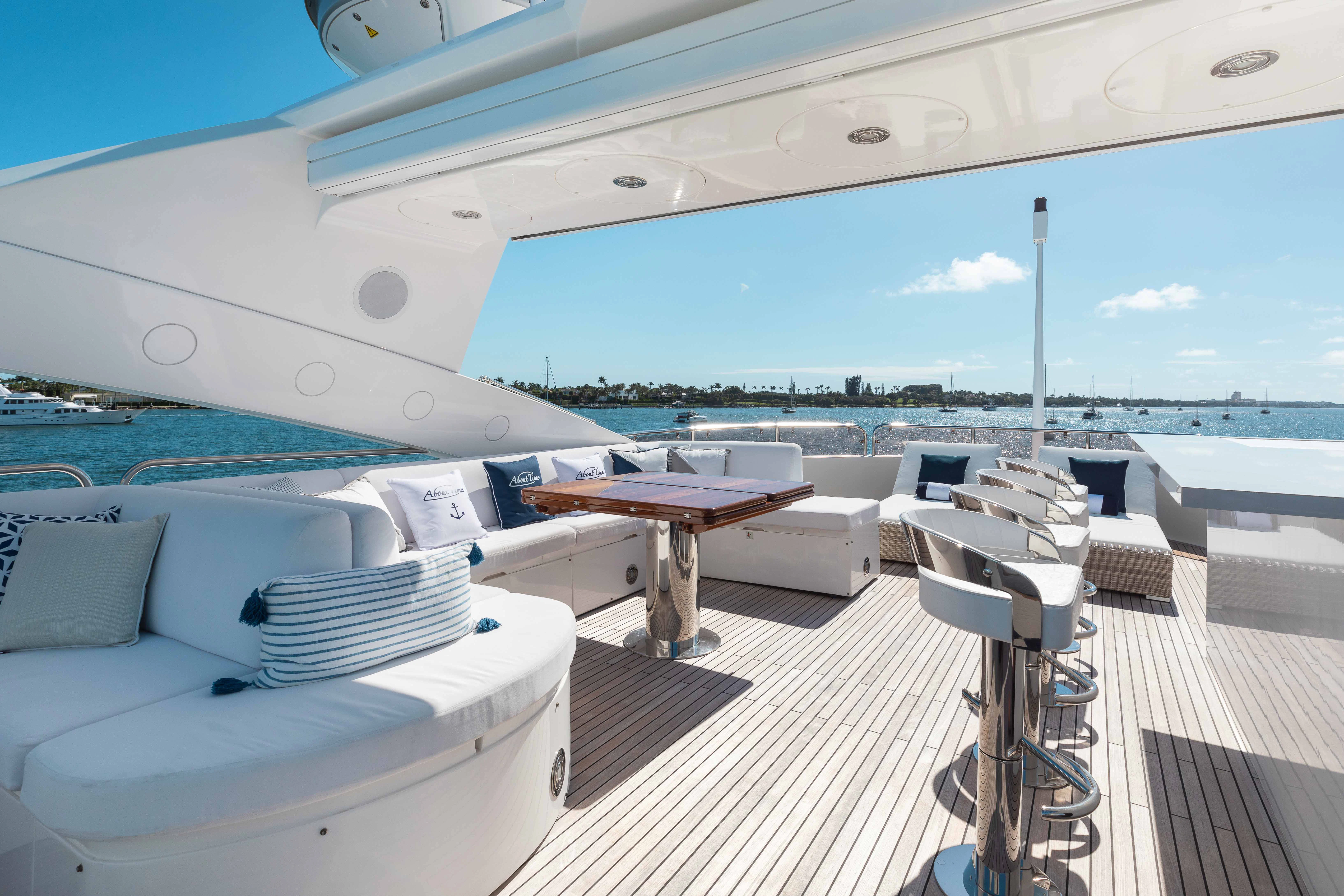a boat on the water aboard ABOUT TIME Yacht for Sale