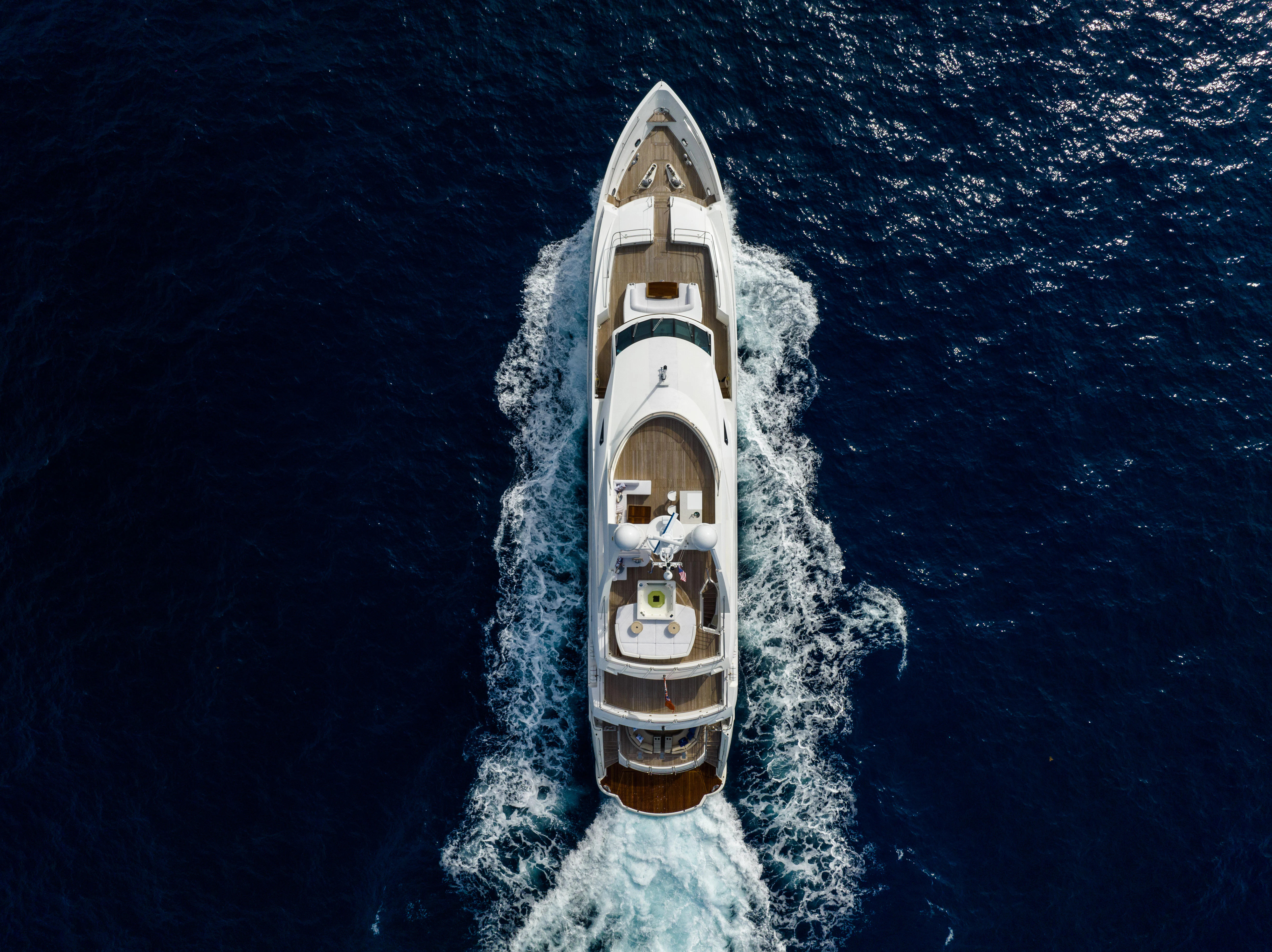 a boat in the water aboard ABOUT TIME Yacht for Sale