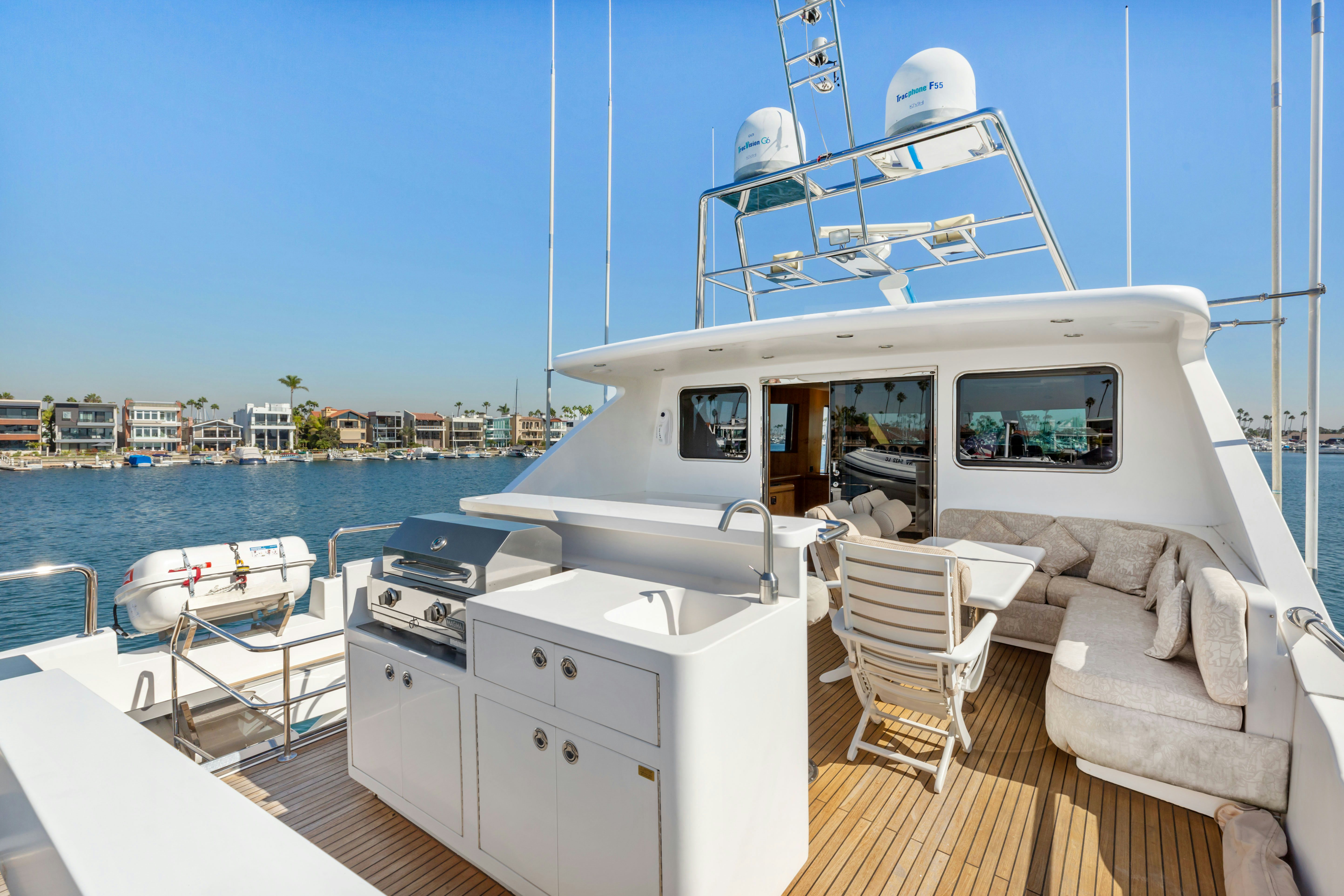 a boat on the water aboard REVERIE Yacht for Sale