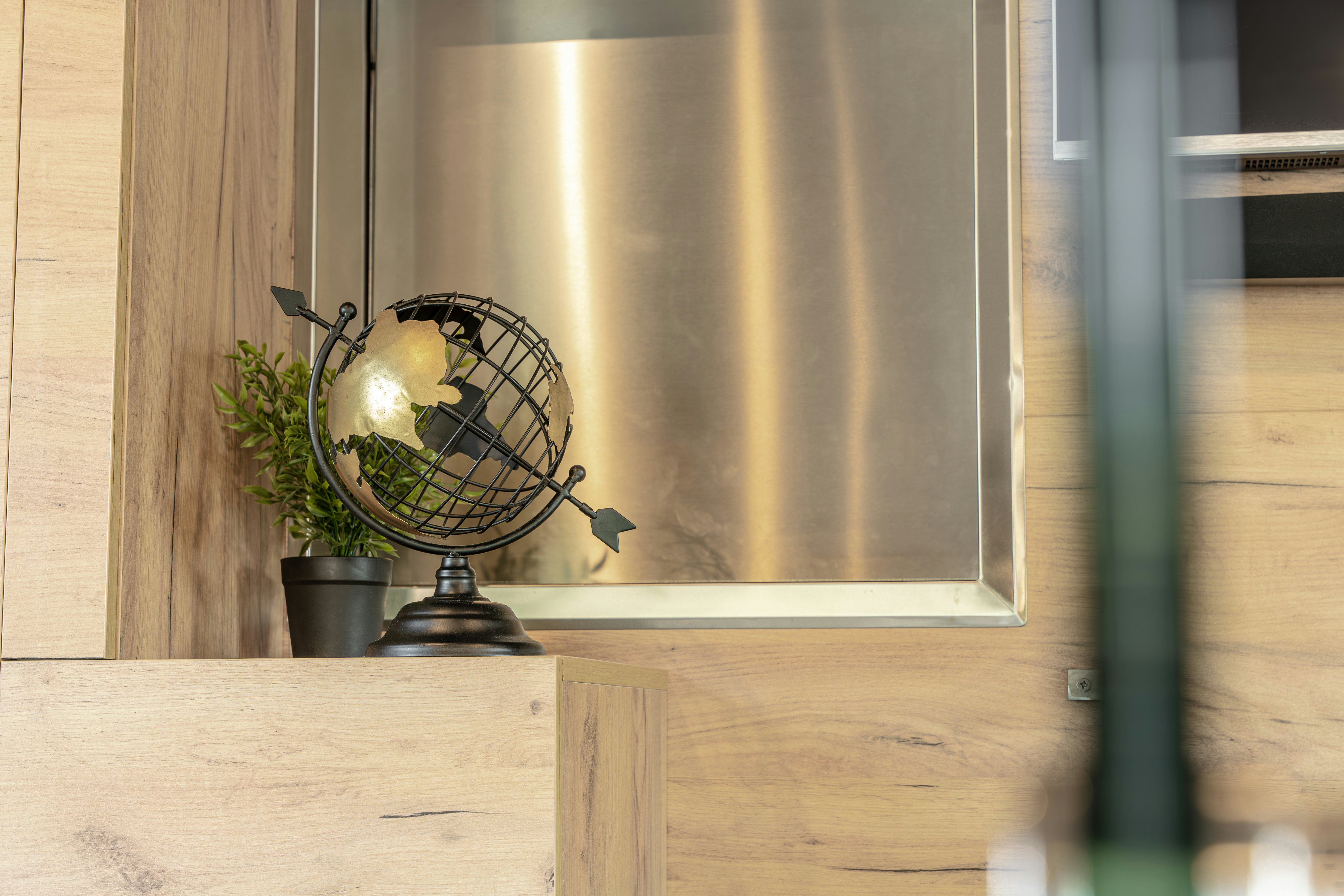a lamp on a table aboard SANTA CLARA Yacht for Charter