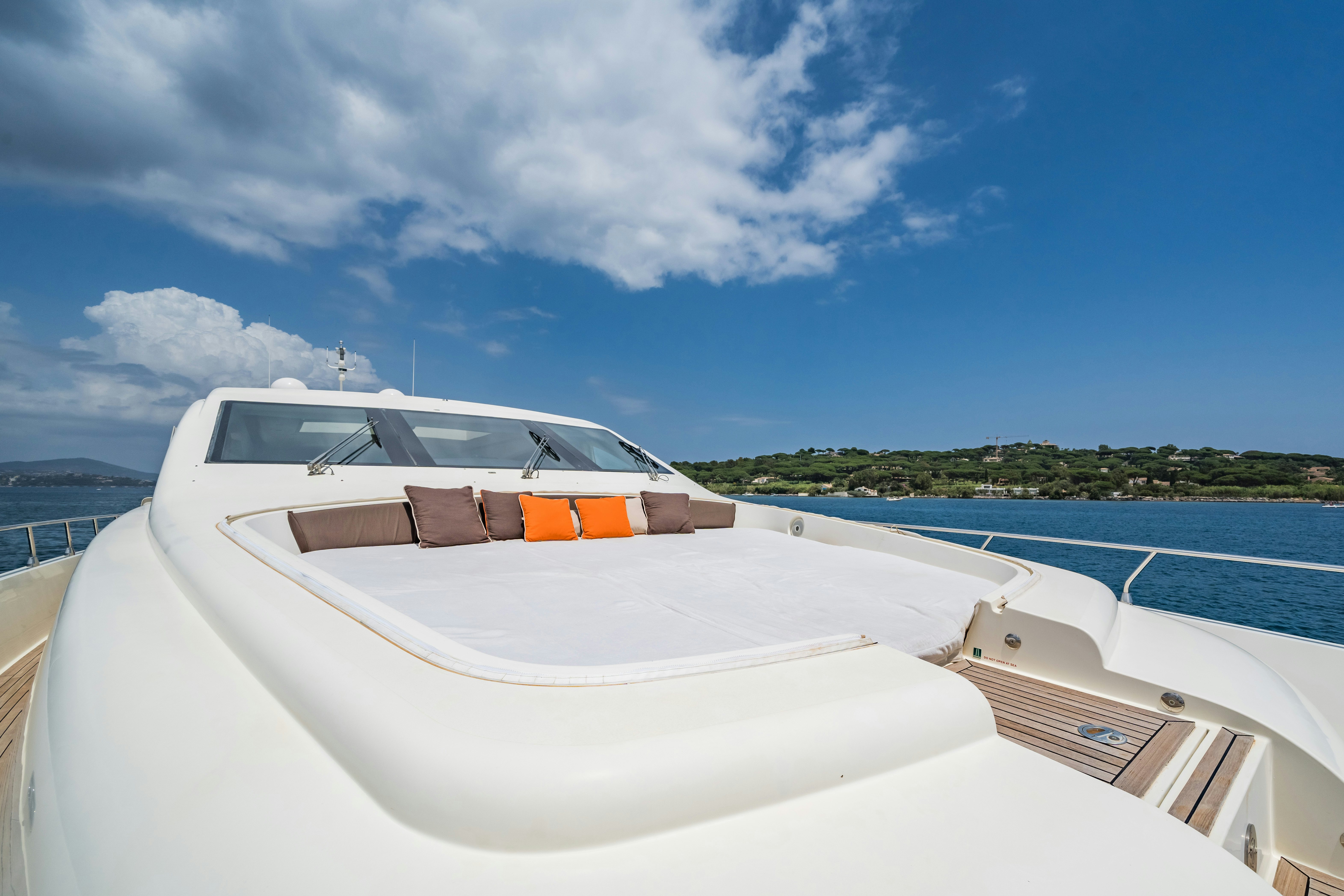 a boat on the water aboard ECLAT Yacht for Charter