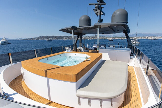 a boat on the water aboard HAIAMI I Yacht for Charter