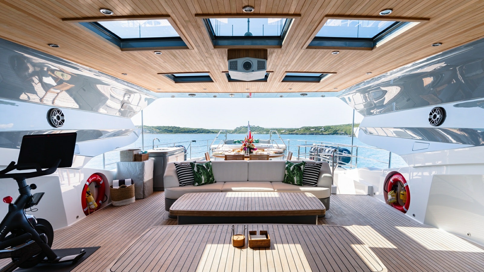 inside of a boat aboard NORMA JEAN Yacht for Charter