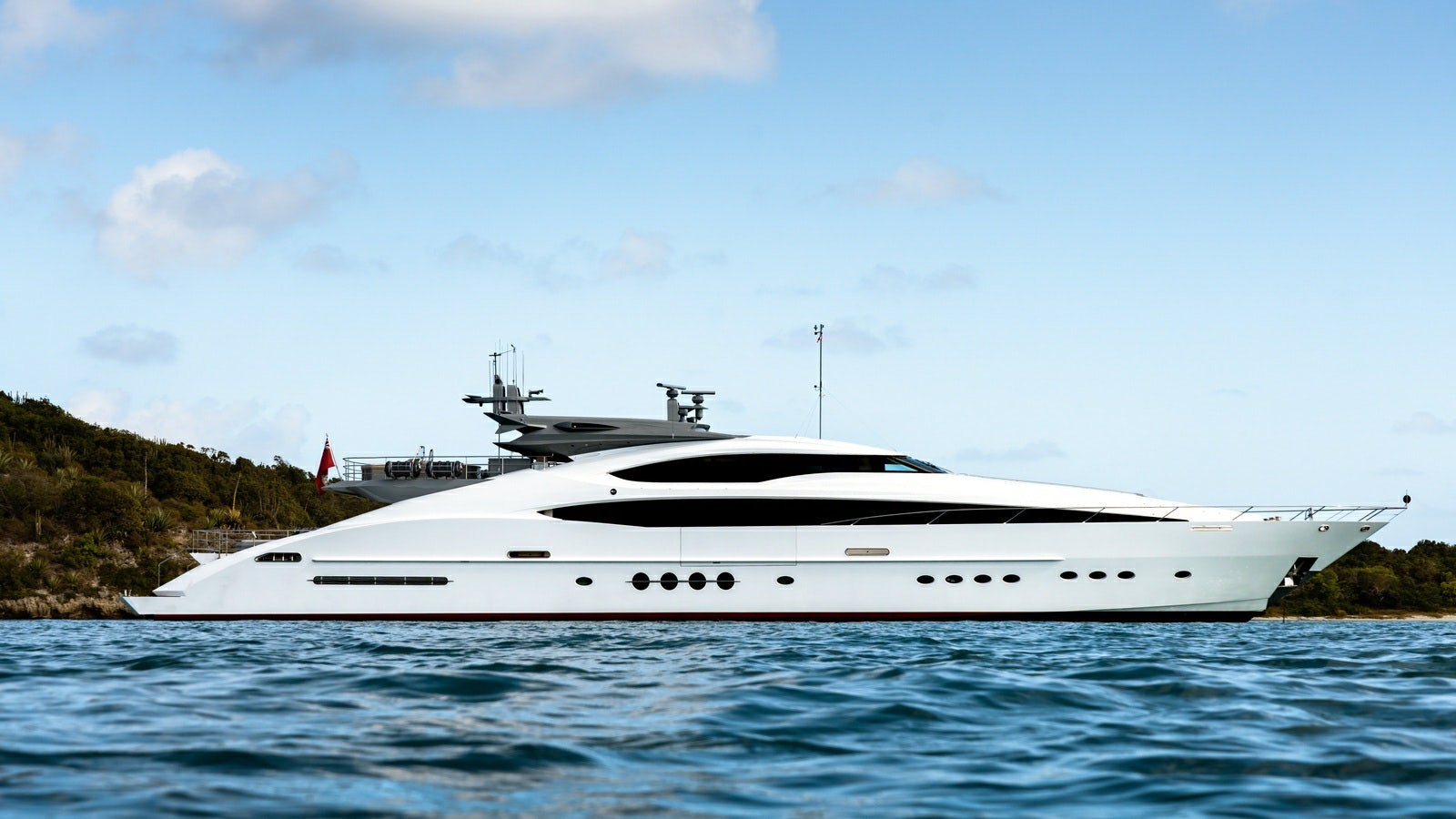 a white yacht on the water aboard NORMA JEAN Yacht for Charter