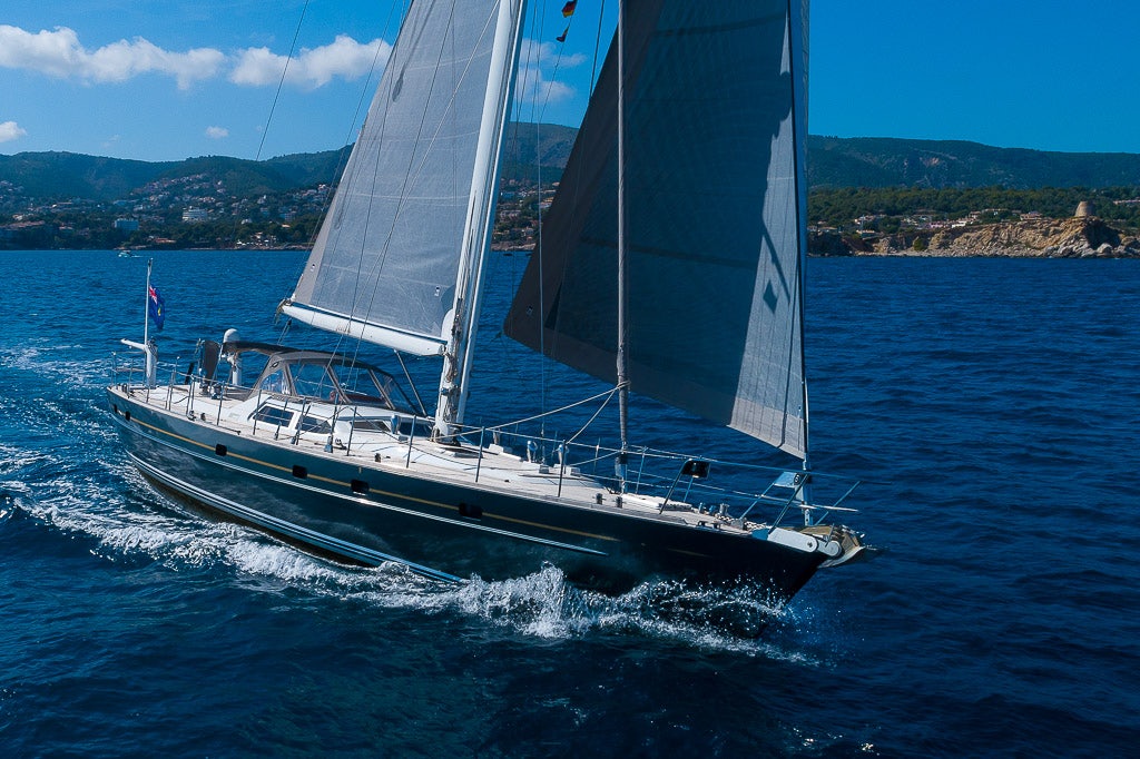 a boat on the water aboard JULIA Yacht for Sale