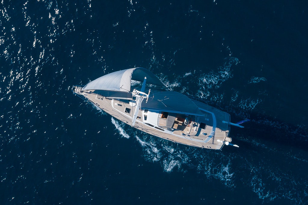 a boat in the water aboard JULIA Yacht for Sale