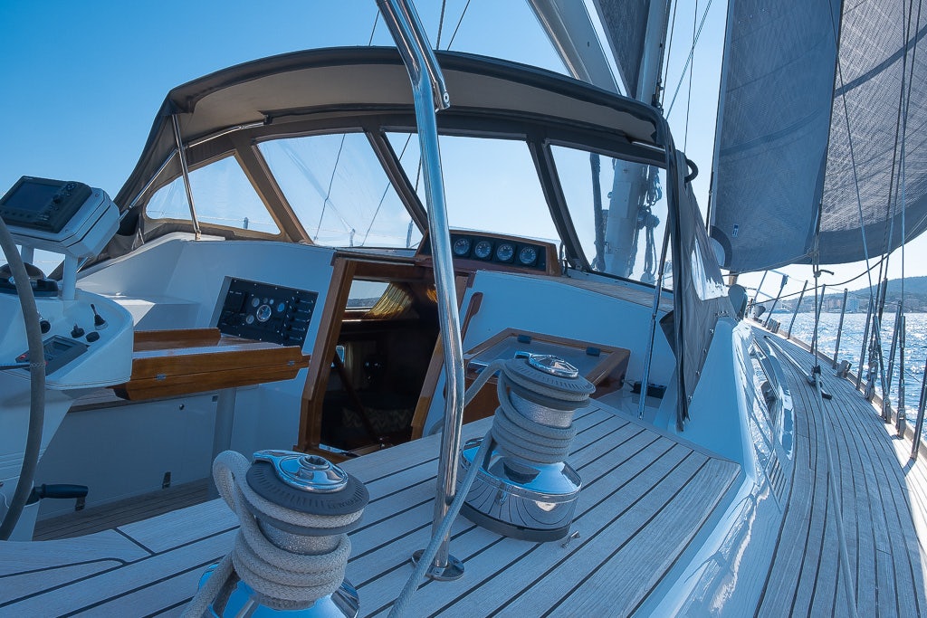 a boat on the water aboard JULIA Yacht for Sale